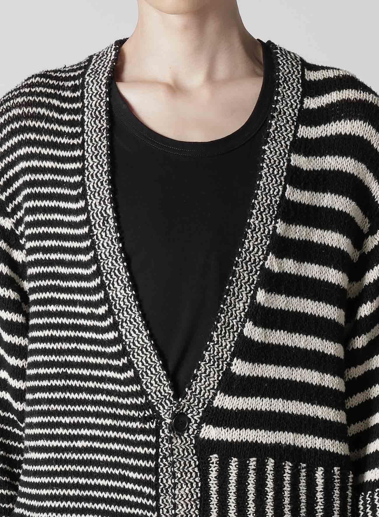 【12/6 10:00 Release】3G1P BORDER LONG V CARDIGAN