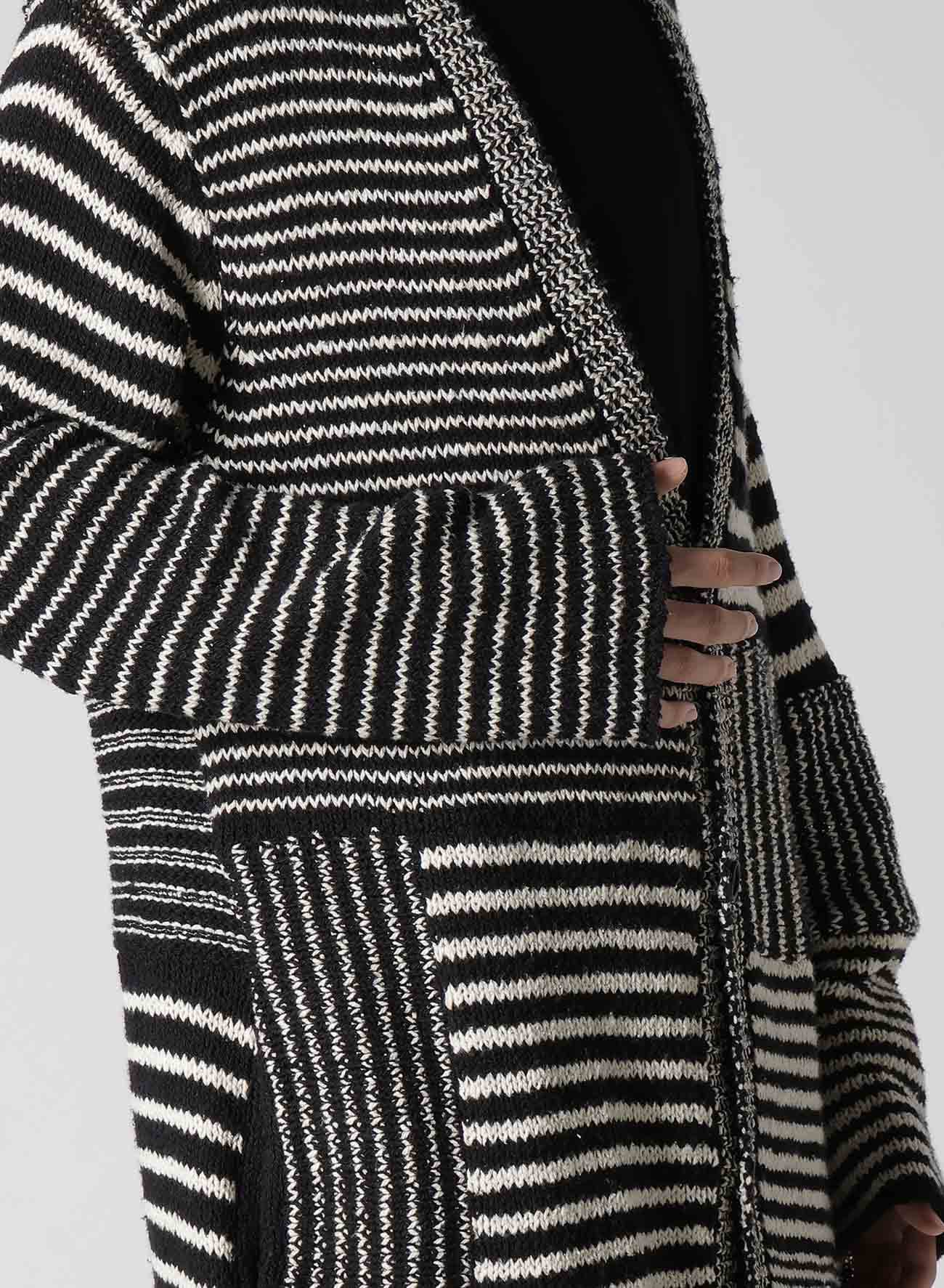 【12/6 10:00 Release】3G1P BORDER LONG V CARDIGAN