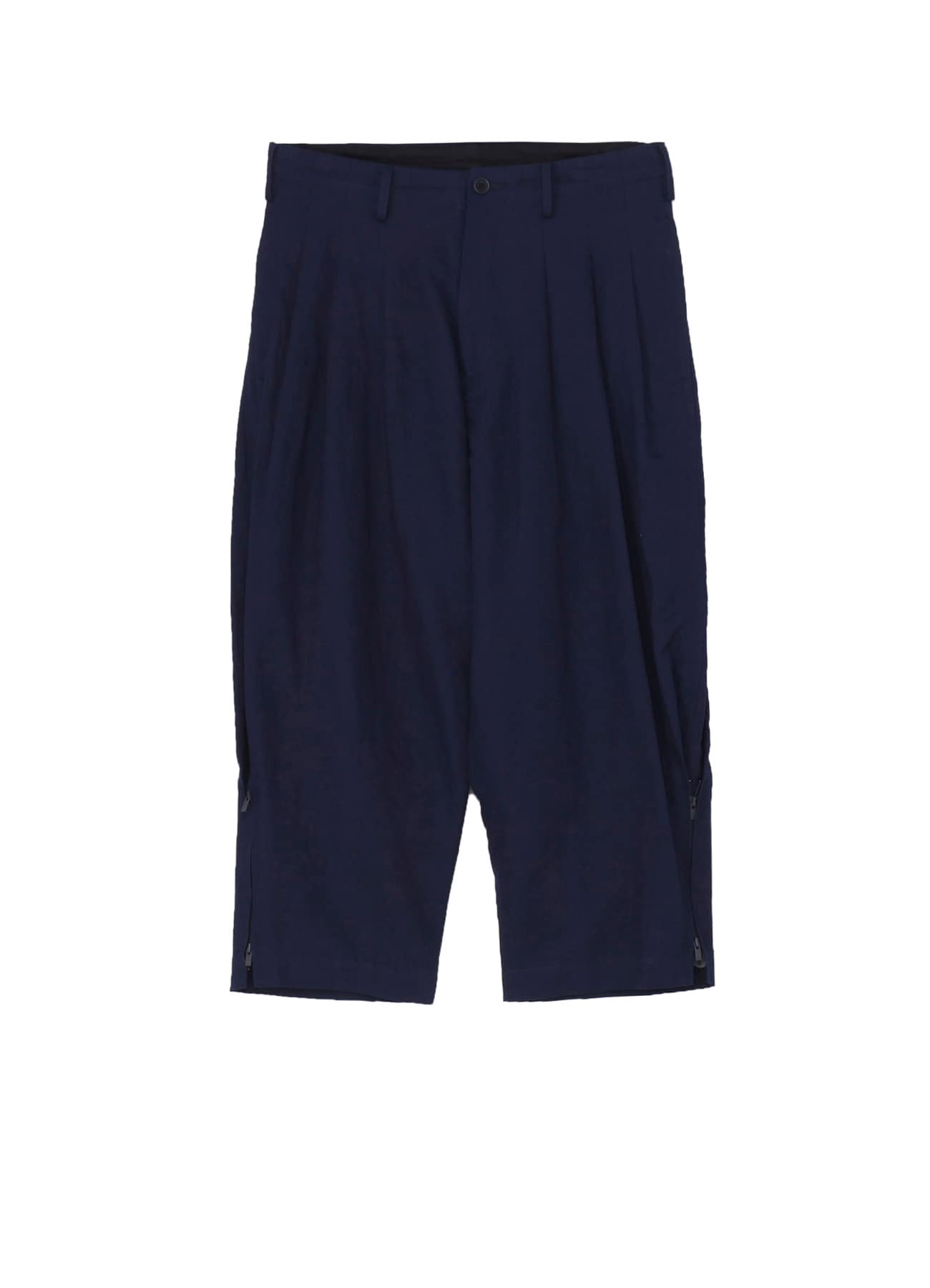 【4/23 10:00 Release】INDIGO DYEING COTTON LINEN SIDE HEM ZIPPER PANTS