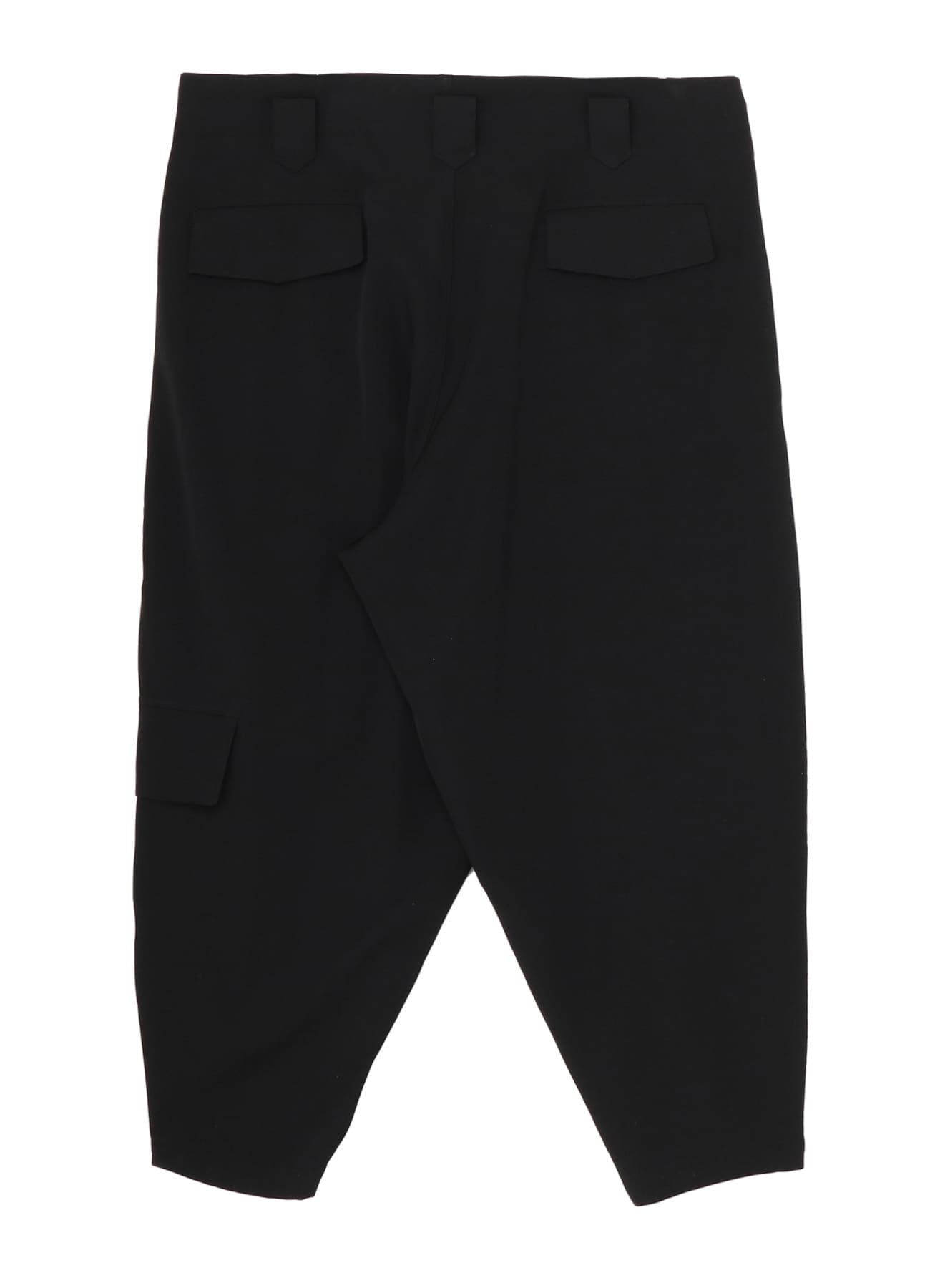 WOOL GABARDINE LEFT SIDE POCKET PANTS