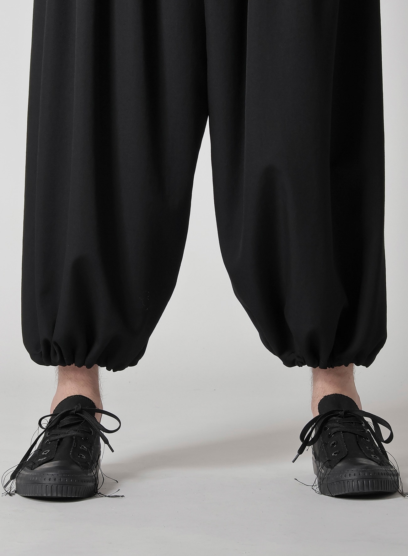 WOOL GABARDINE STANDARD BALLON PANTS