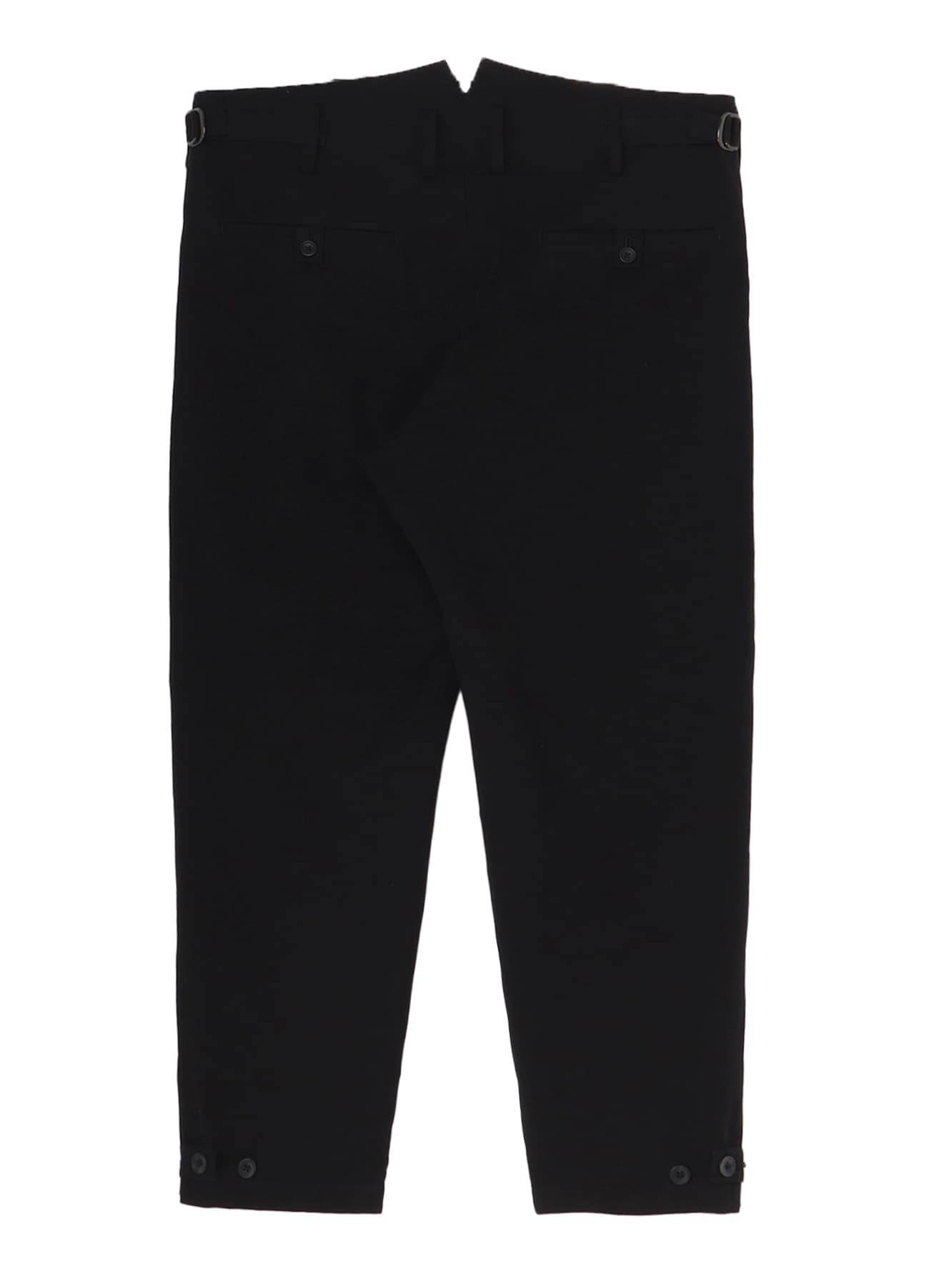 C/L UNEVEN  THREAD CANVAS  TAB DETAIL SLIM PANTS