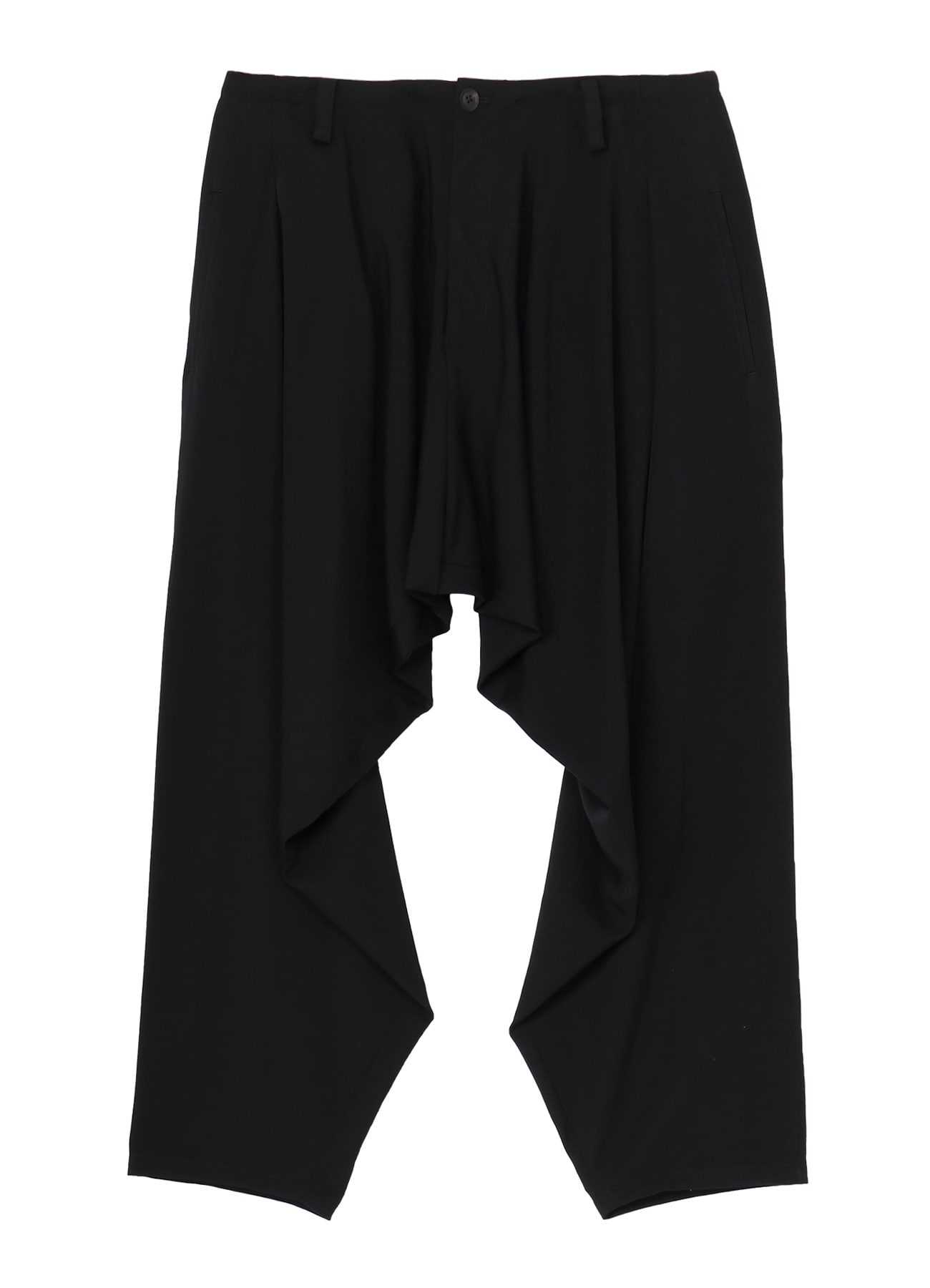 WOOL GABARDINE DRAPE PANTS