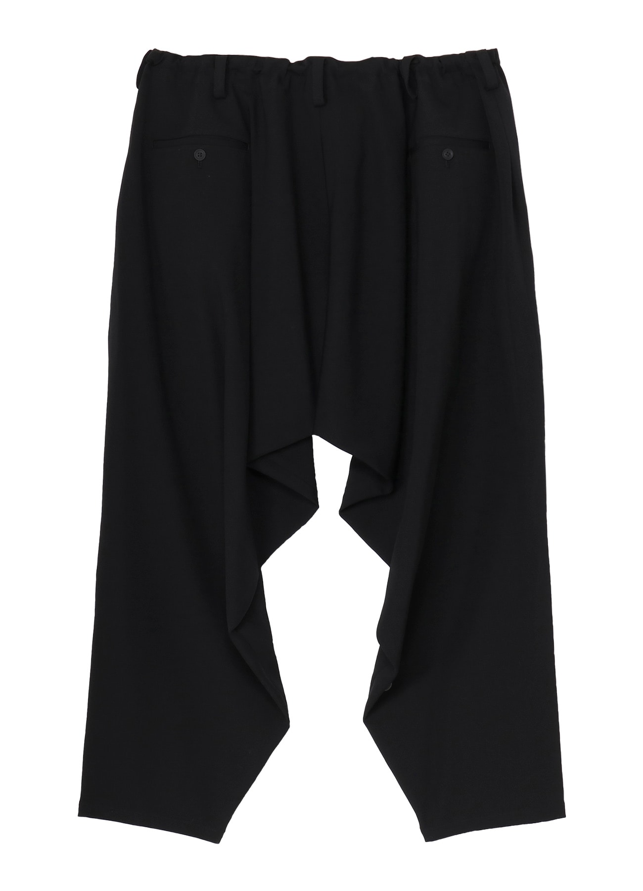 WOOL GABARDINE DRAPE PANTS