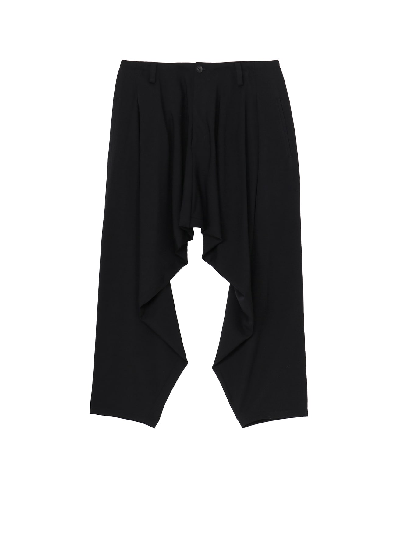 WOOL GABARDINE DRAPE PANTS