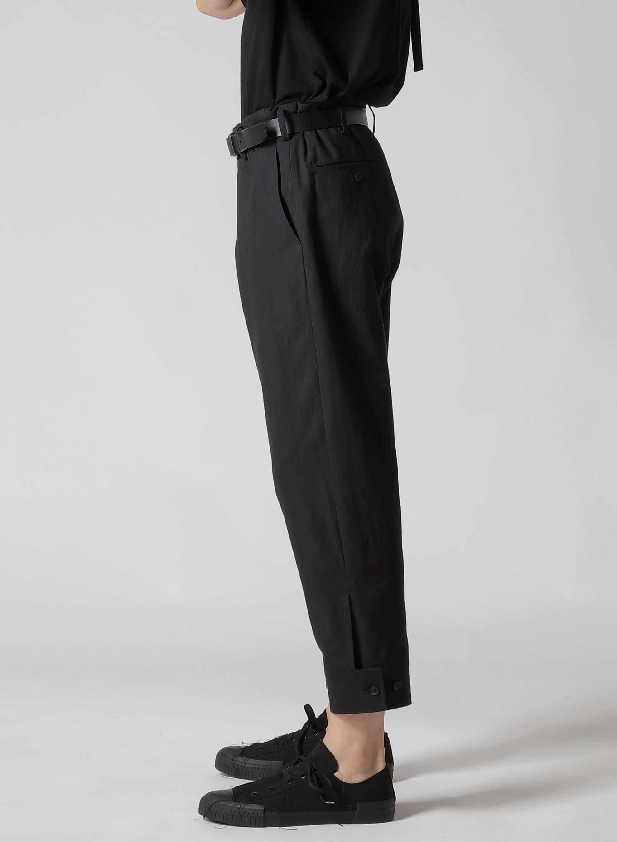 C/ZAZA CLOTH BELTED HEM PANTS