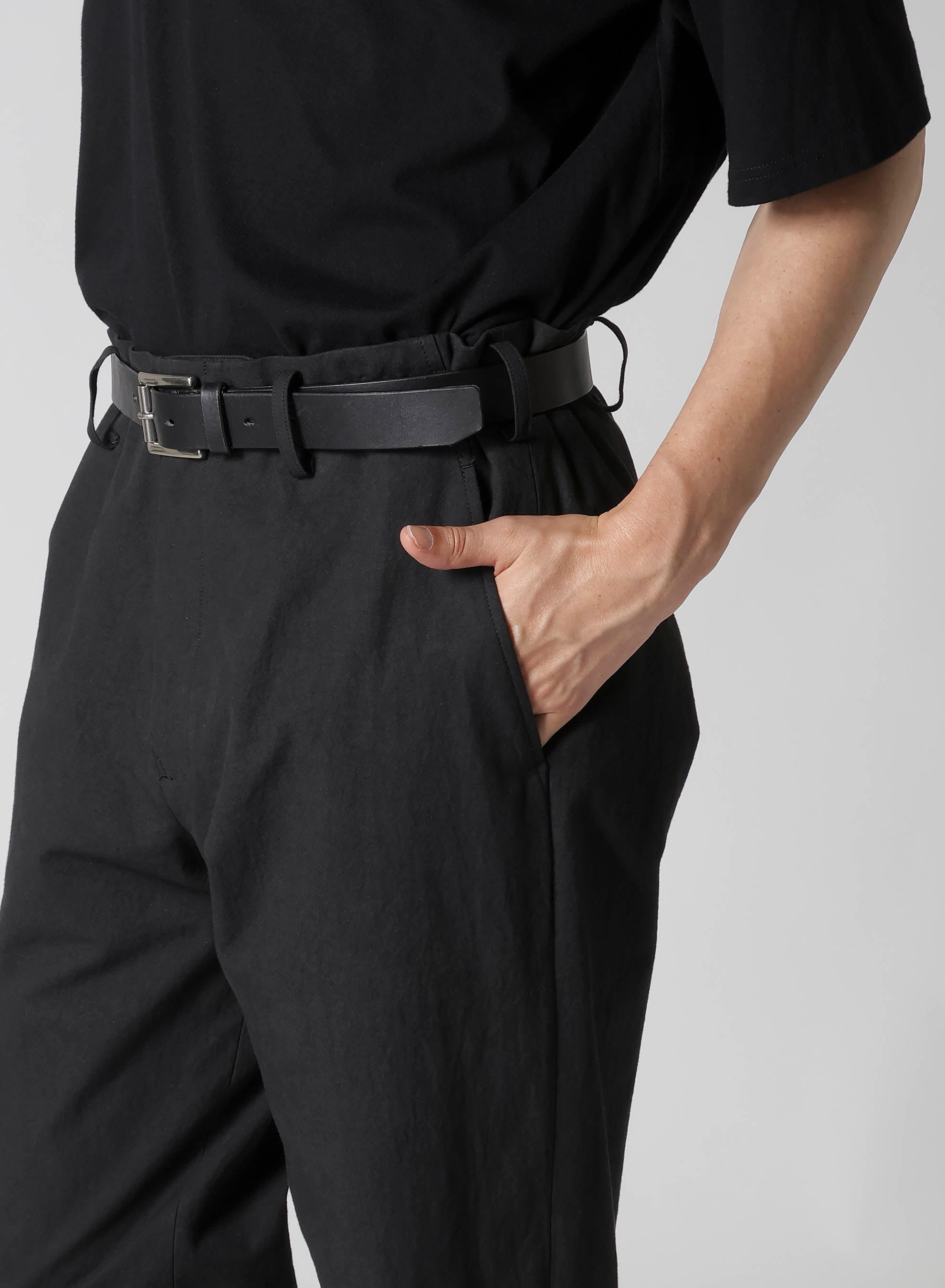 C/ZAZA CLOTH BELTED HEM PANTS