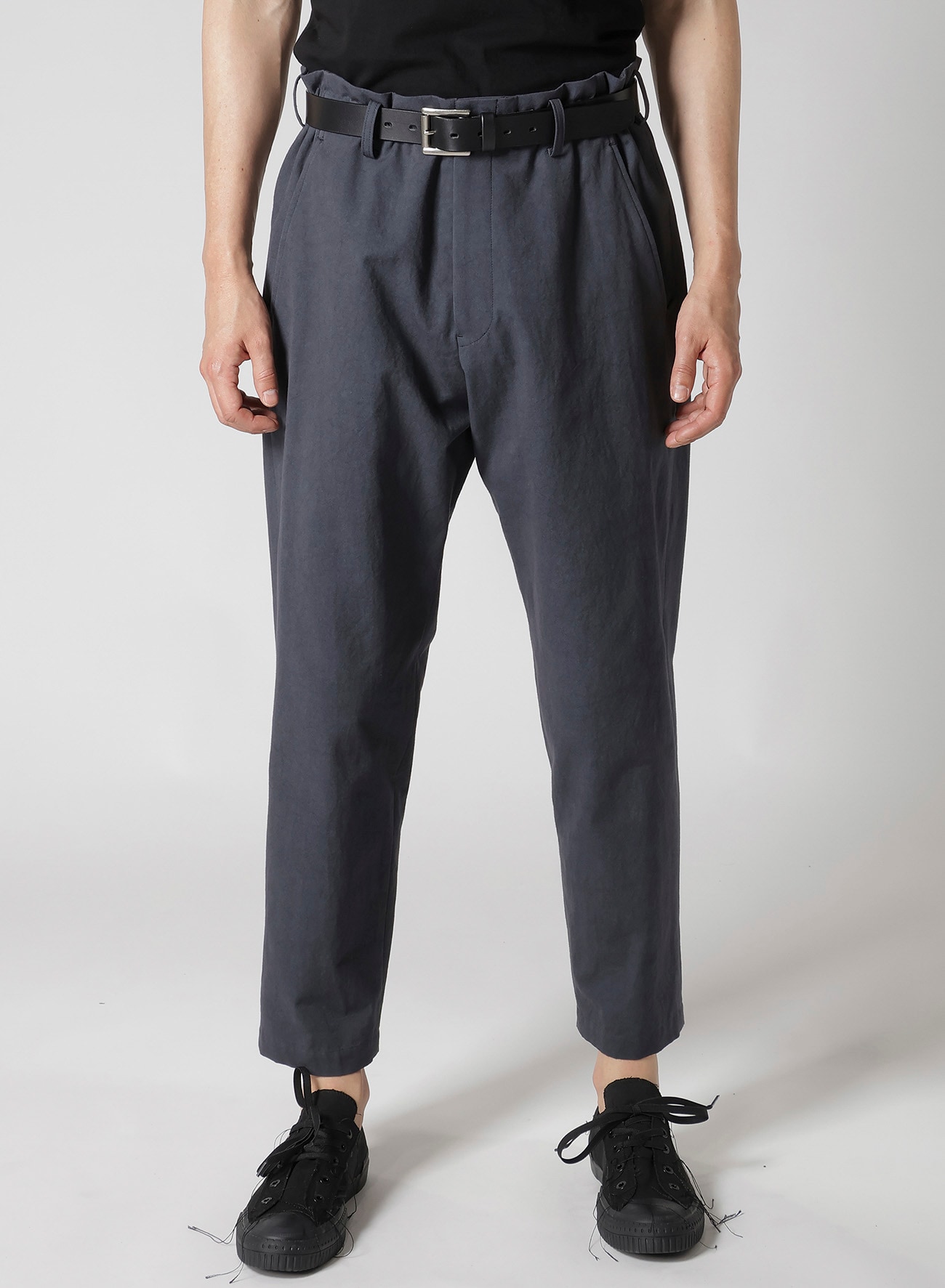 C/POPLIN SLIM PANTS