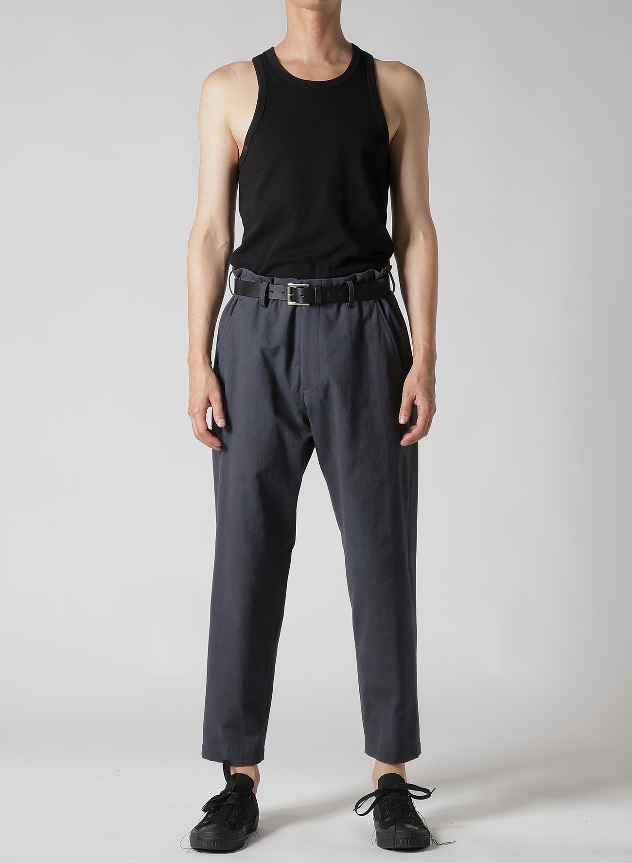 C/POPLIN SLIM PANTS