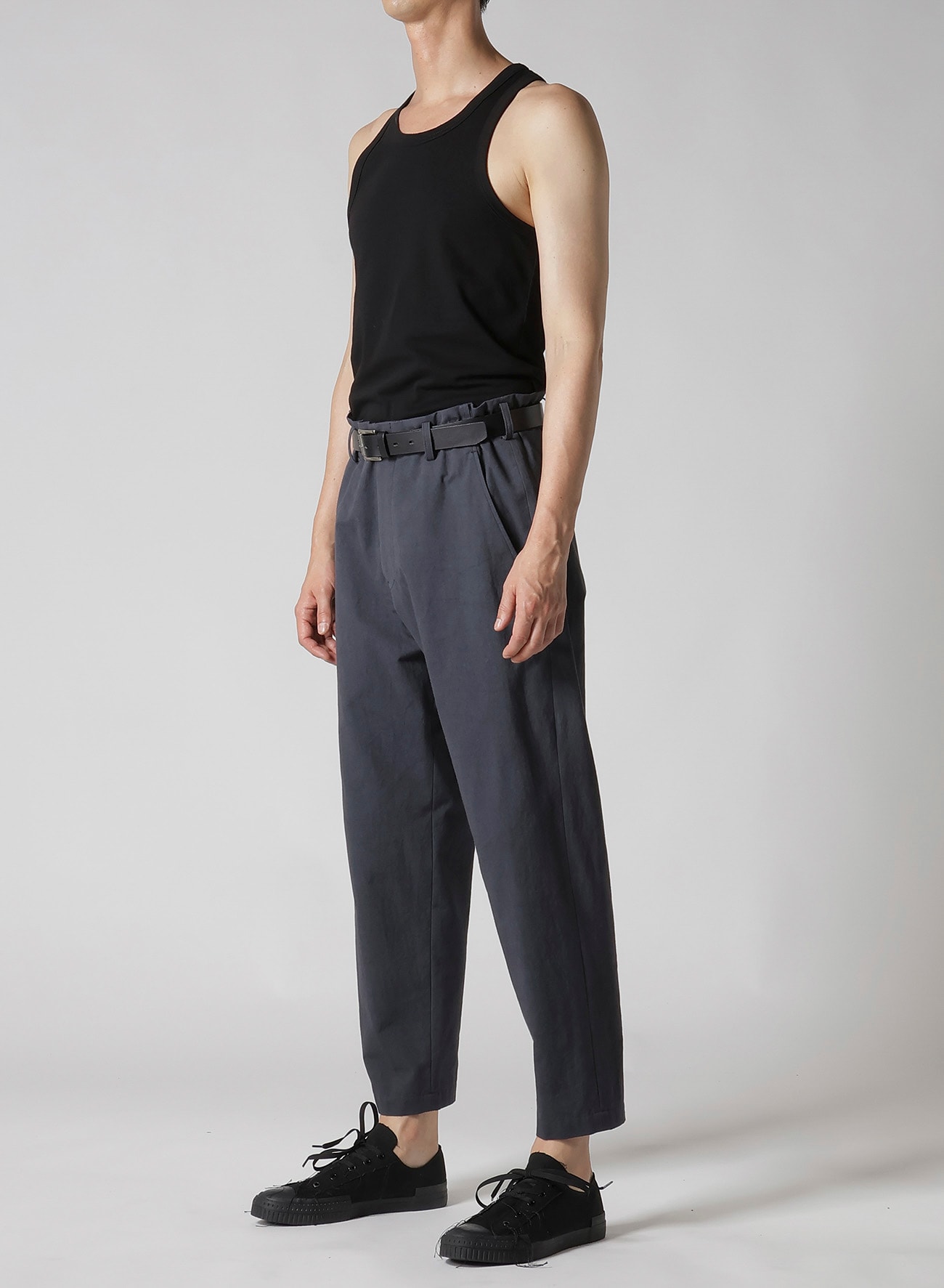 C/POPLIN SLIM PANTS