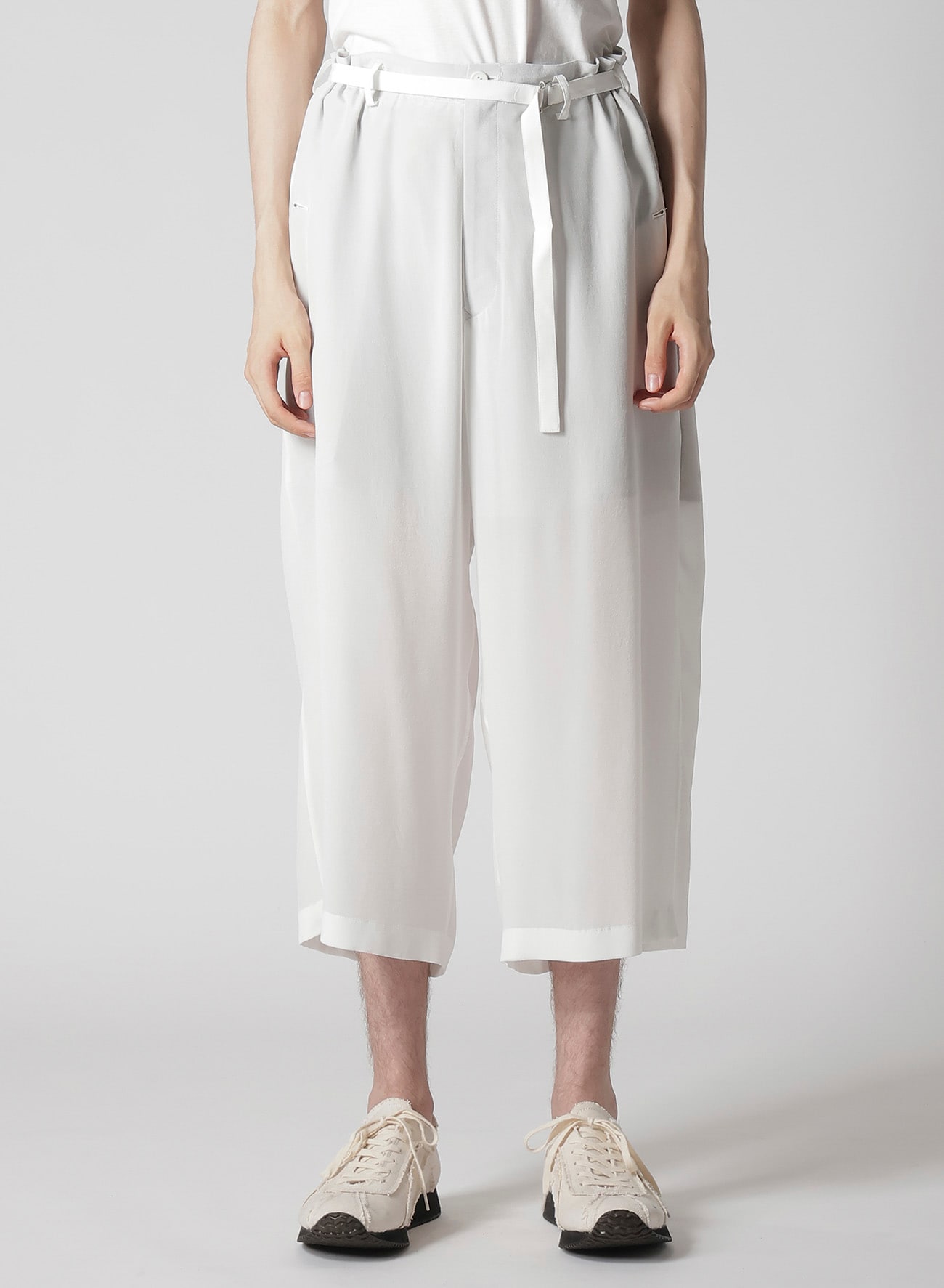 【1/11 10:00 Release】12M SILK DESIN BELTED WIDE PANTS