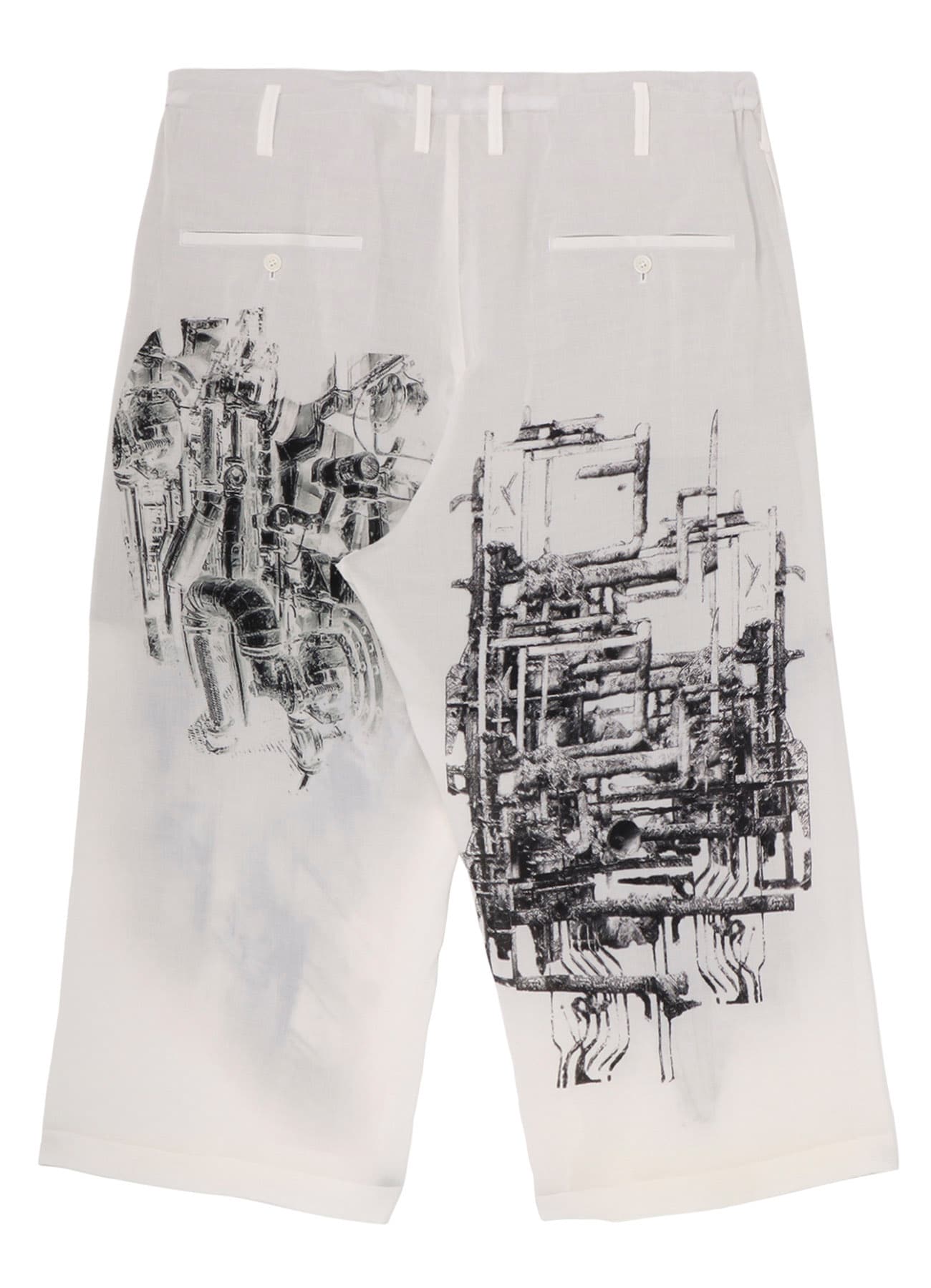 GATHER DETAIL PRINT PANTS