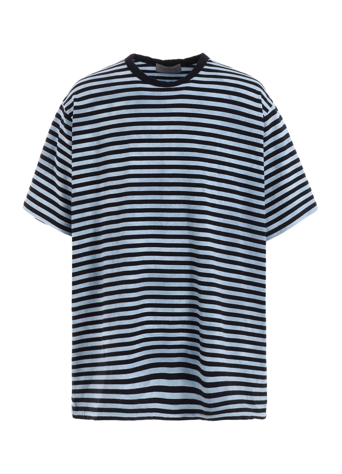 40/2 JERSEY BORDER UNEVEN  ROUND NECK T