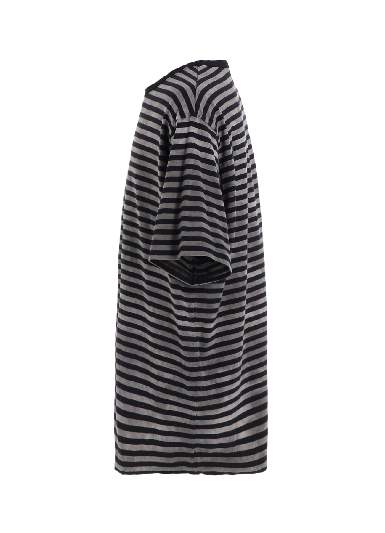40/2 JERSEY BORDER UNEVEN  ROUND NECK T
