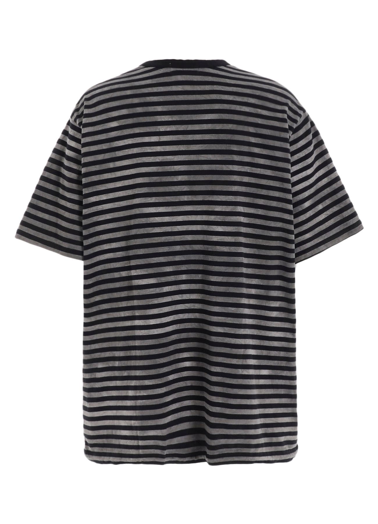 40/2 JERSEY BORDER UNEVEN  ROUND NECK T