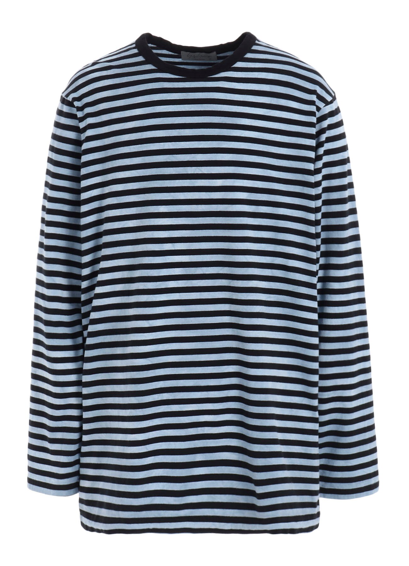 40/2 JERSEY BORDER UNEVEN  ROUND NECK T