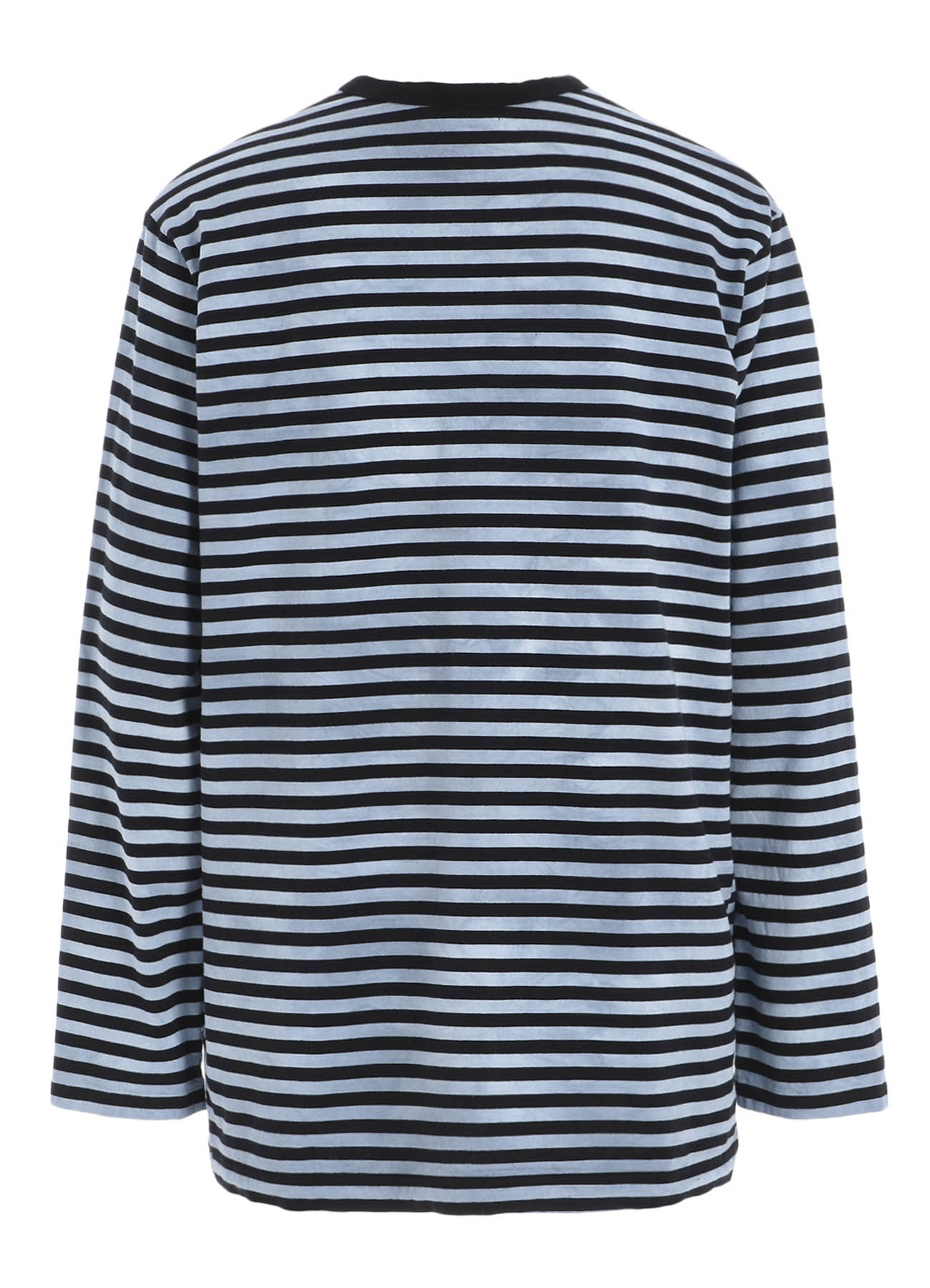 40/2 JERSEY BORDER UNEVEN  ROUND NECK T