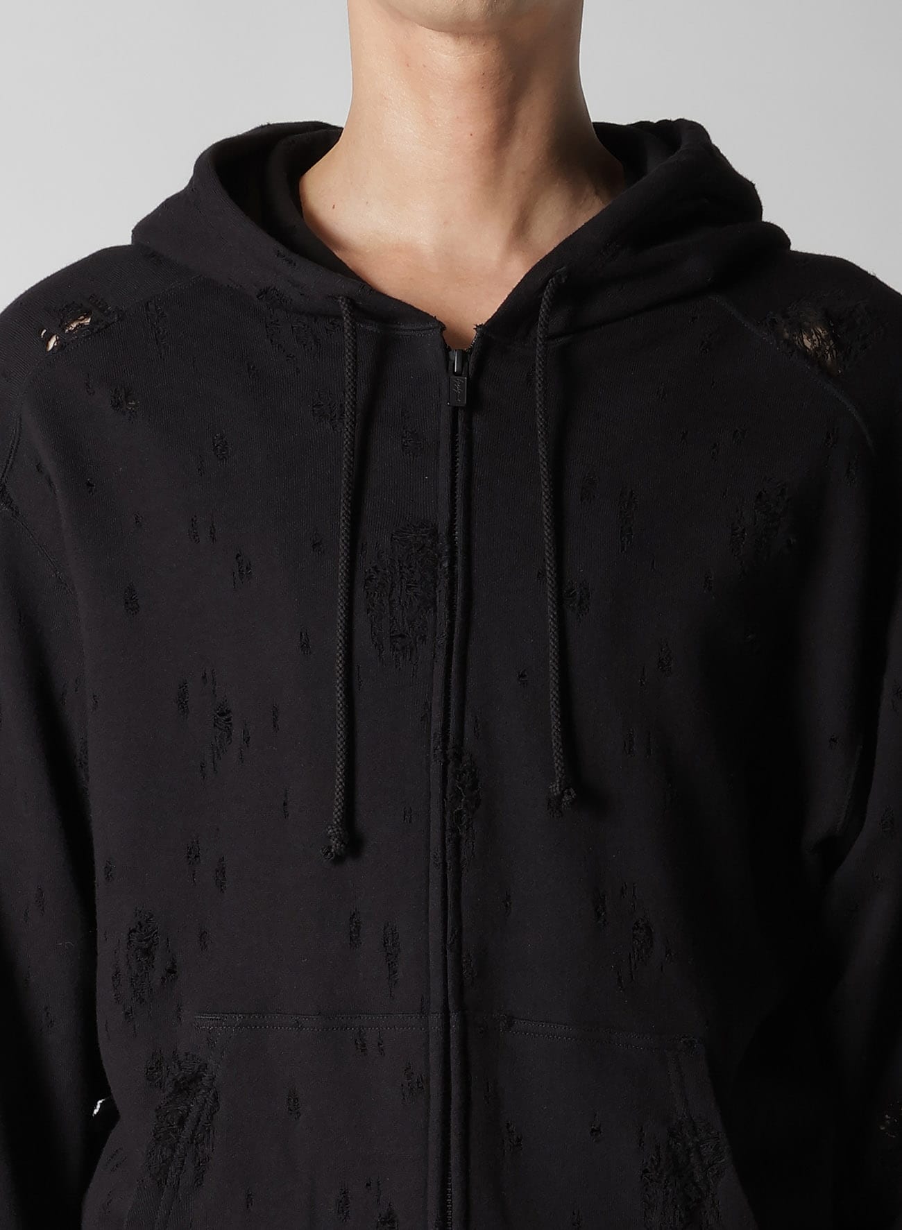 DAMAGED LINING YOKE HOODIE