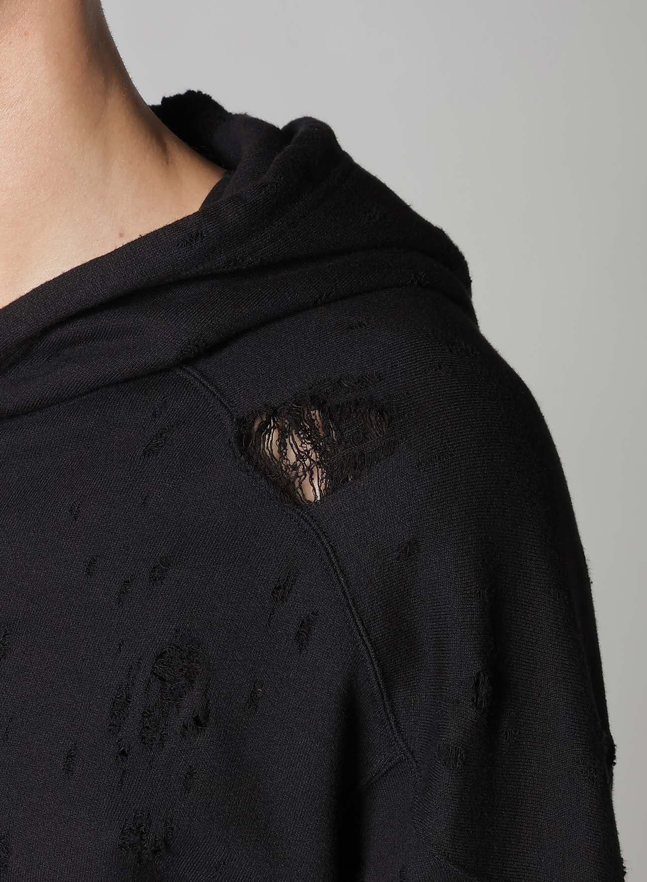 DAMAGED LINING YOKE HOODIE