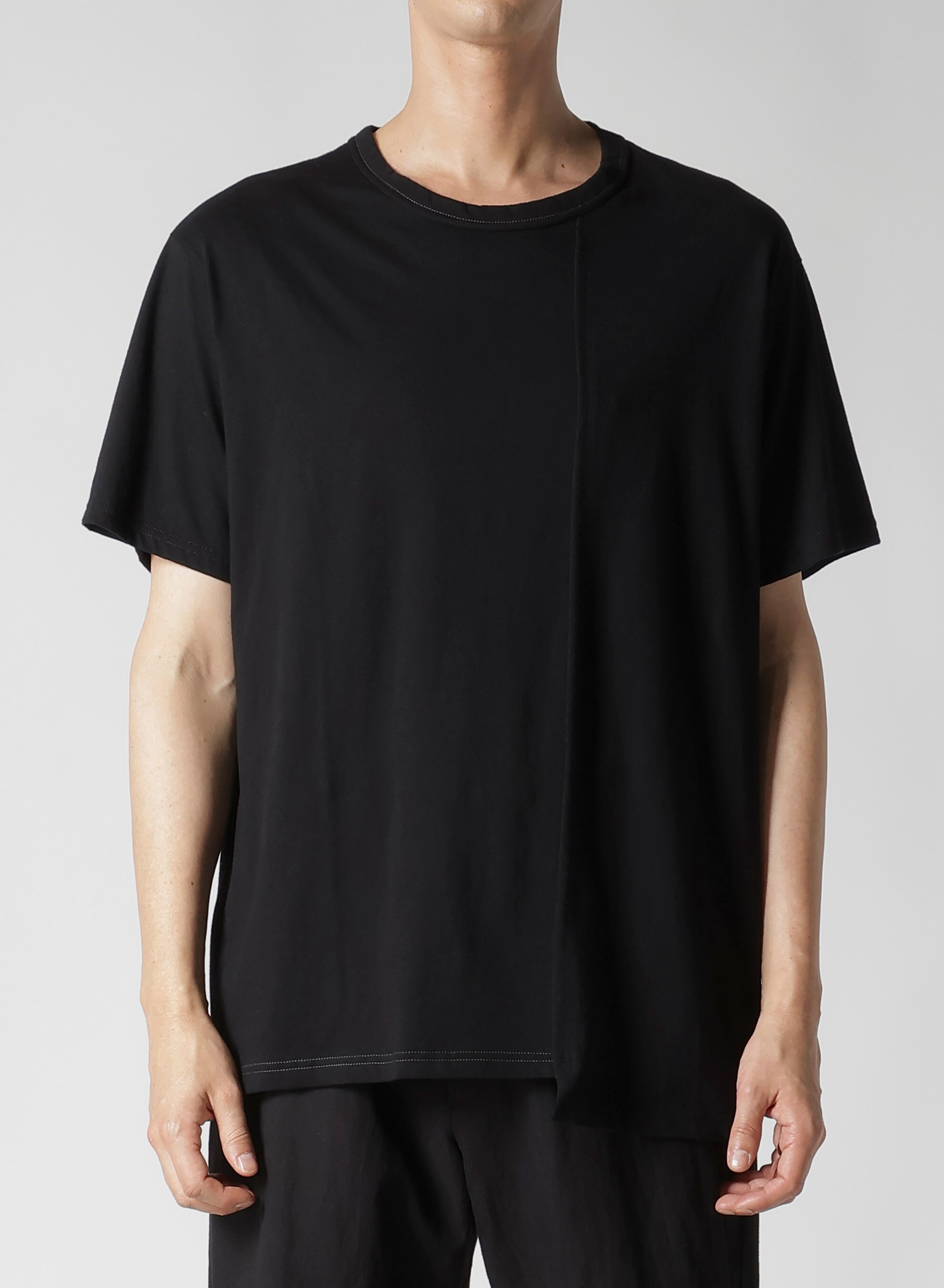 30/- COMBED SINGLE JERSEY ST PANELED SLIT T