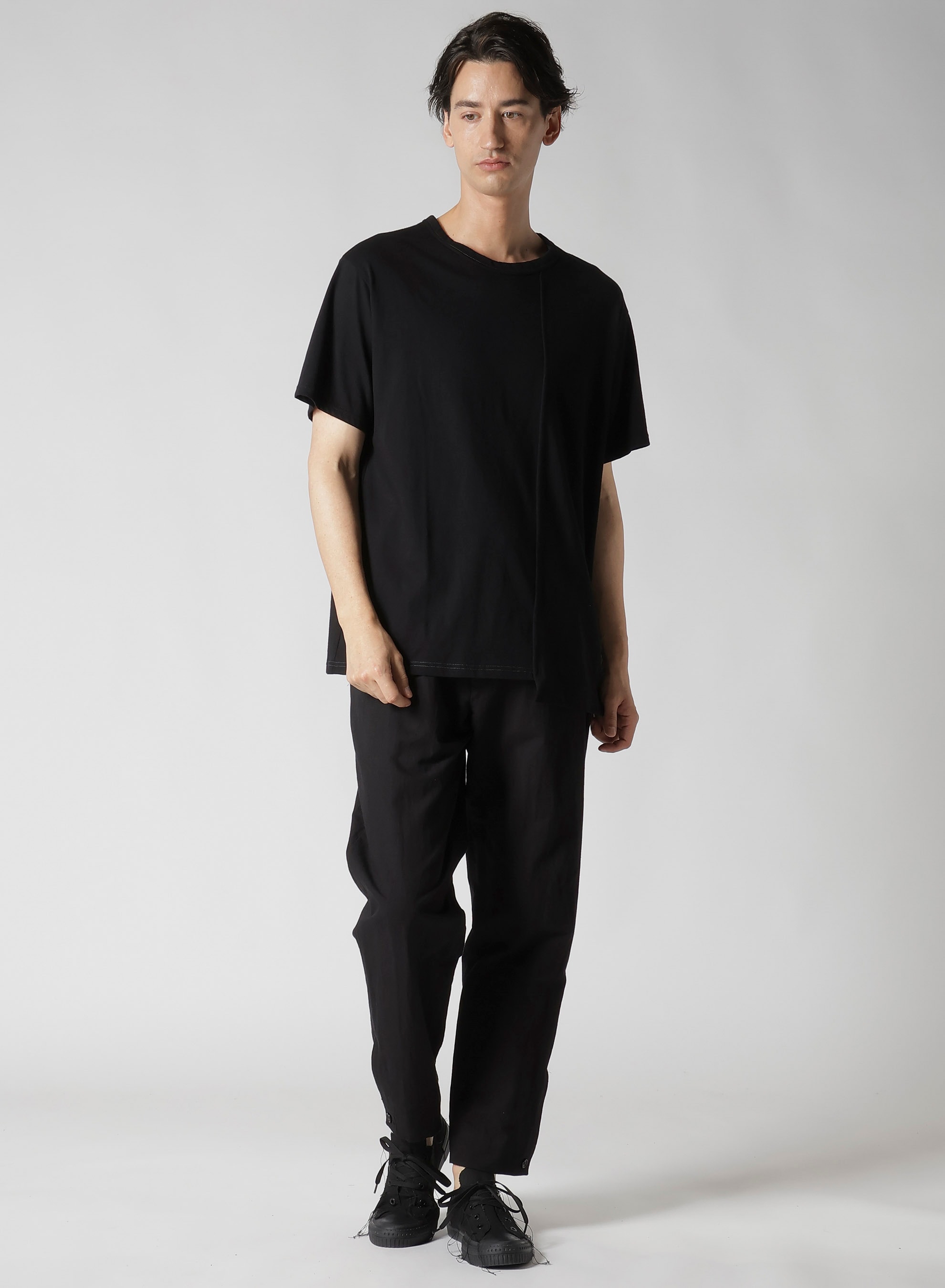 30/- COMBED SINGLE JERSEY ST PANELED SLIT T