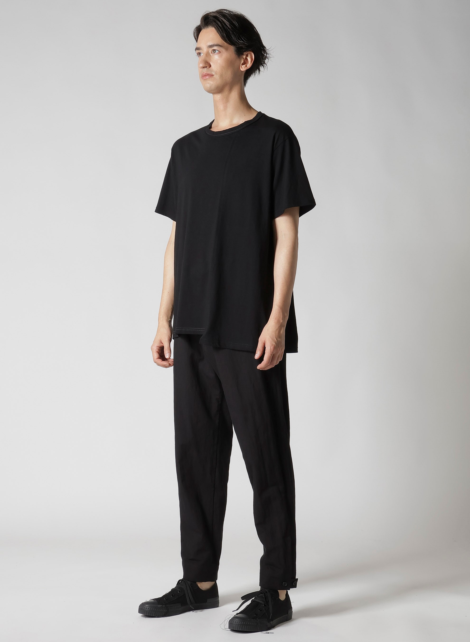 30/- COMBED SINGLE JERSEY ST PANELED SLIT T