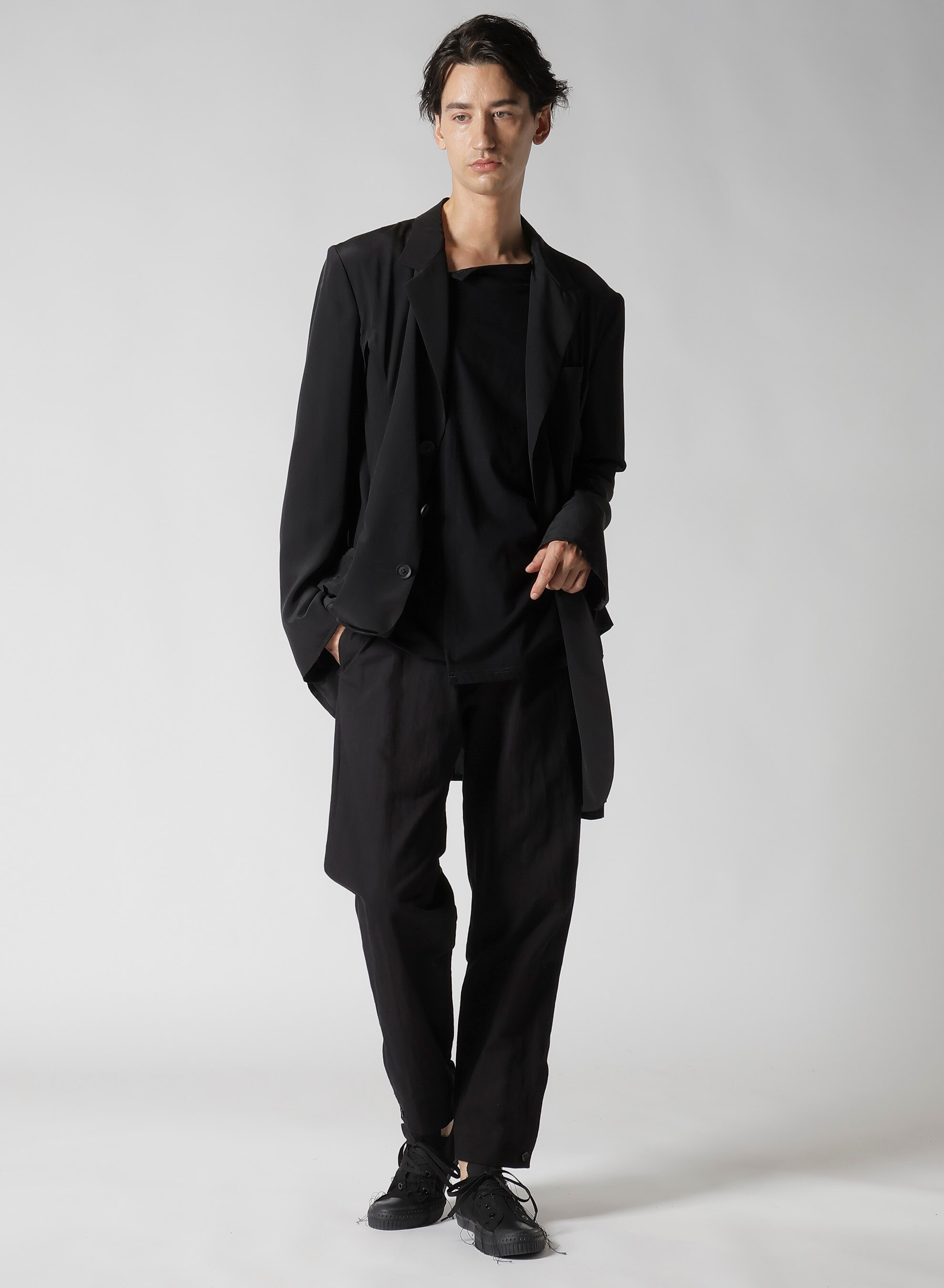 30/- COMBED SINGLE JERSEY ST PANELED SLIT T