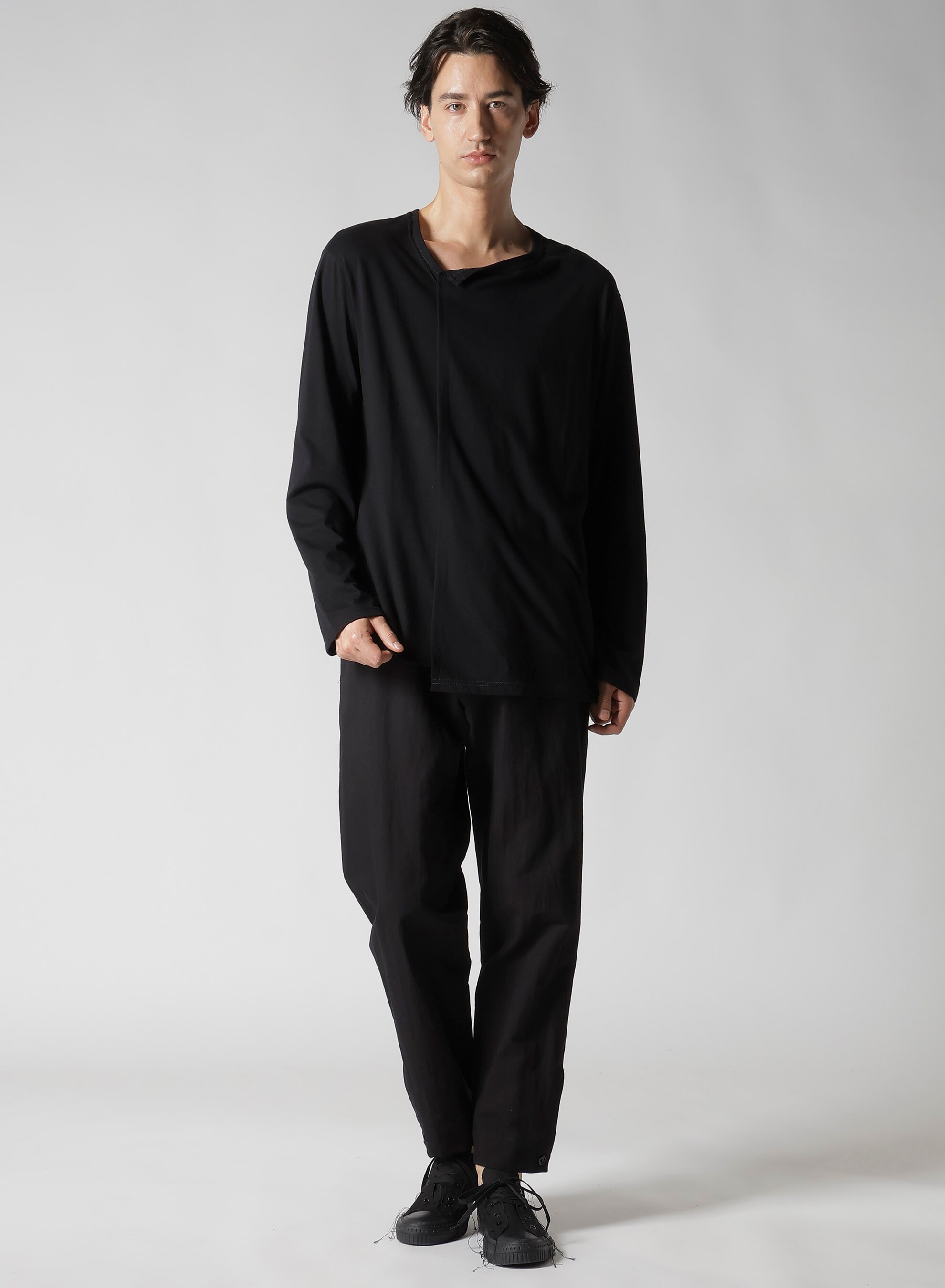 30/- COMBED SINGLE JERSEY ST PANELED SLIT T