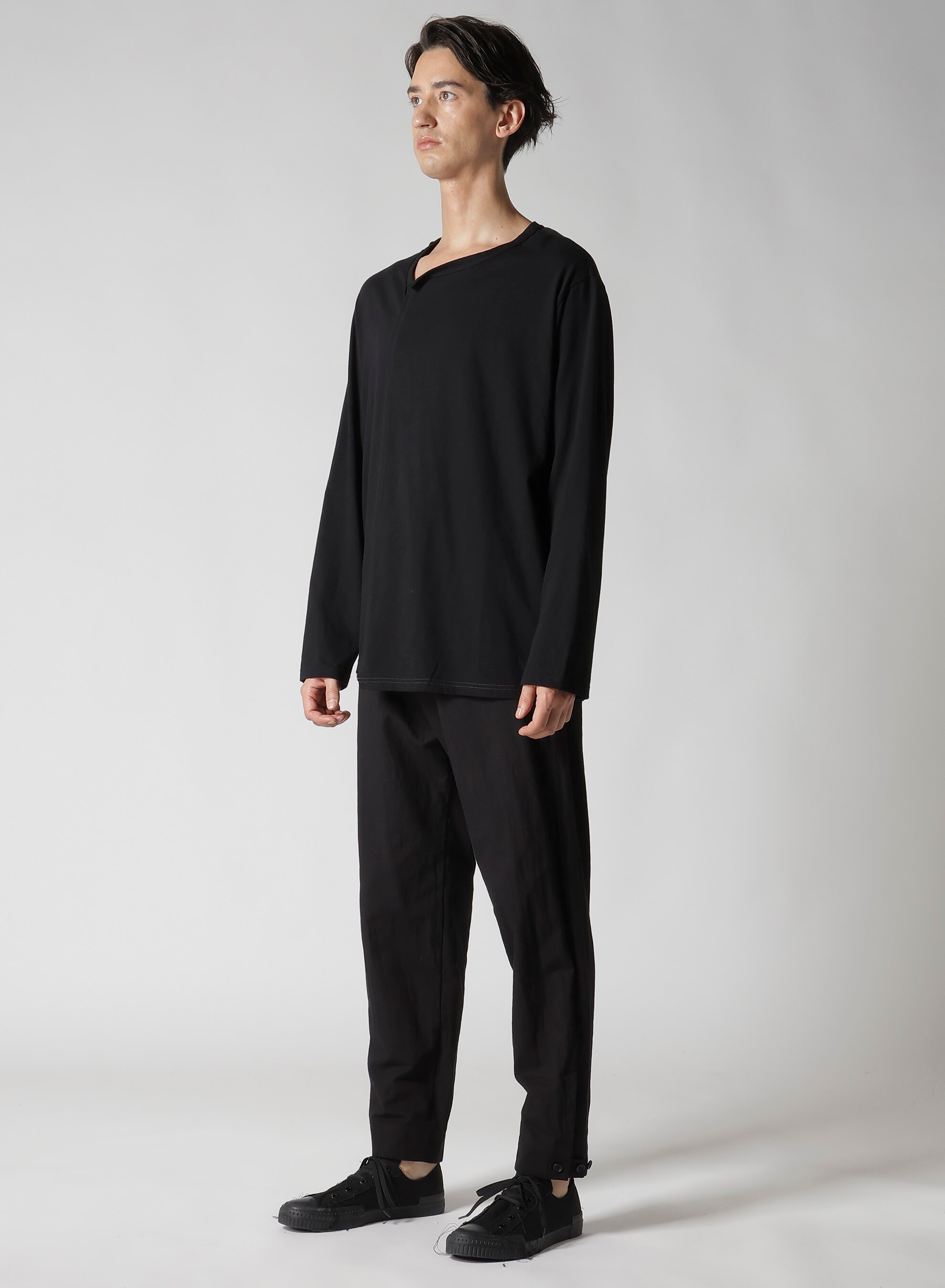 30/- COMBED SINGLE JERSEY ST PANELED SLIT T