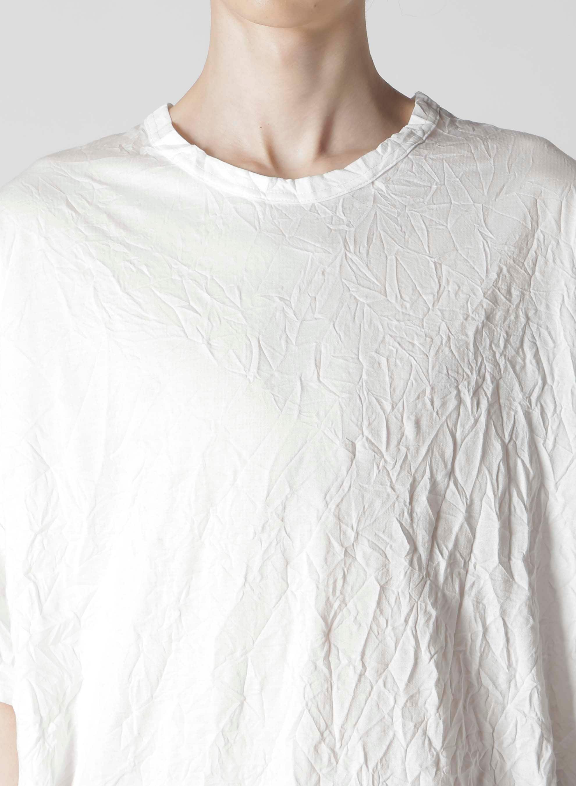 WRINKLED STRIPE JQ ROUND NECK T