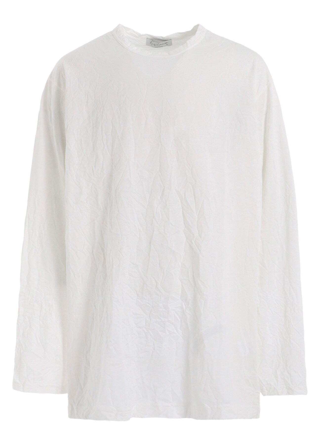 WRINKLED STRIPE JQ ROUND NECK T