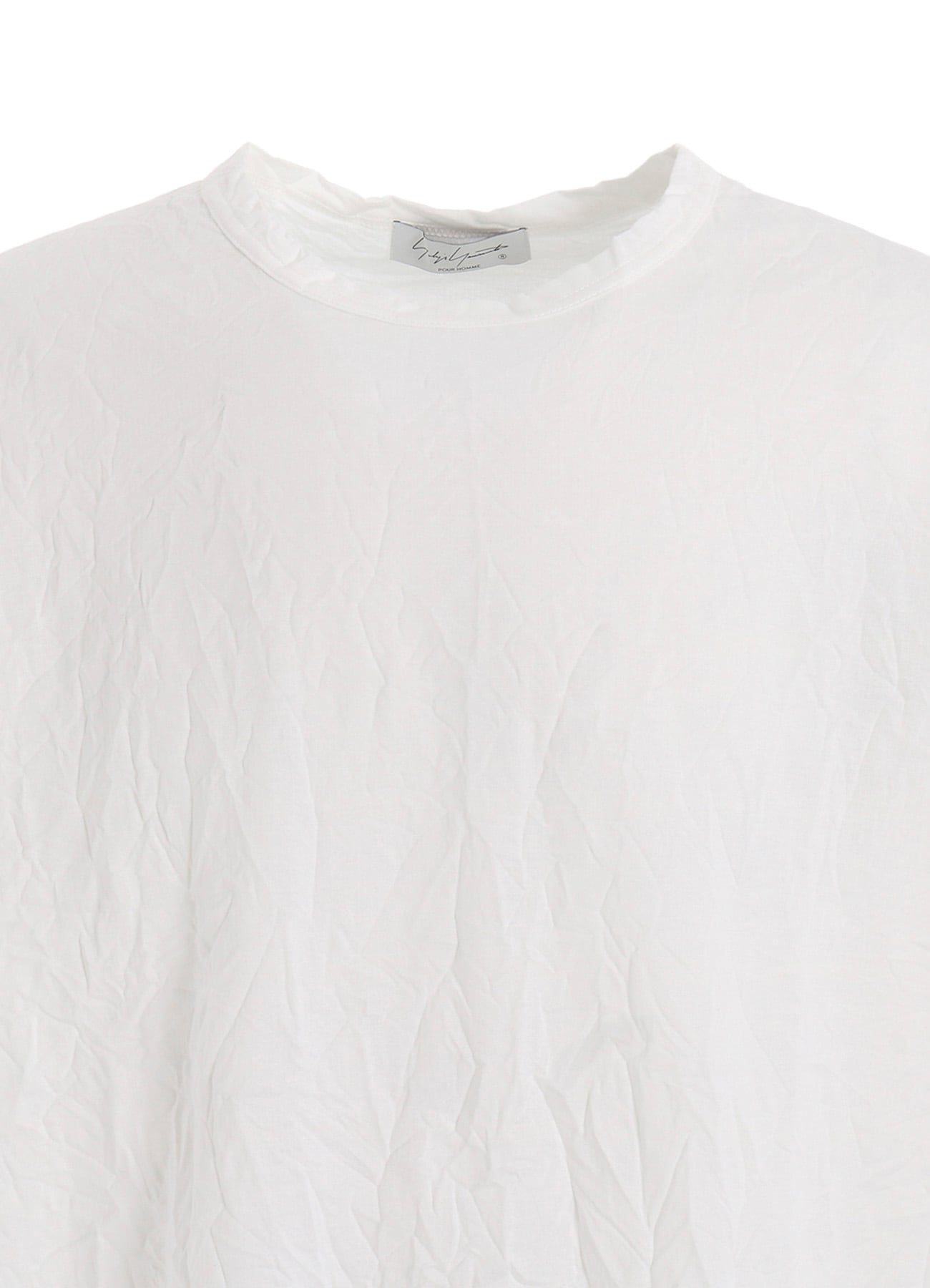 WRINKLED STRIPE JQ ROUND NECK T