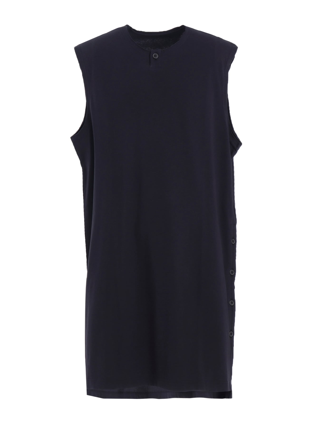 COMBED SINGLE JERSEY SINGLE BUTTON TANK TOP