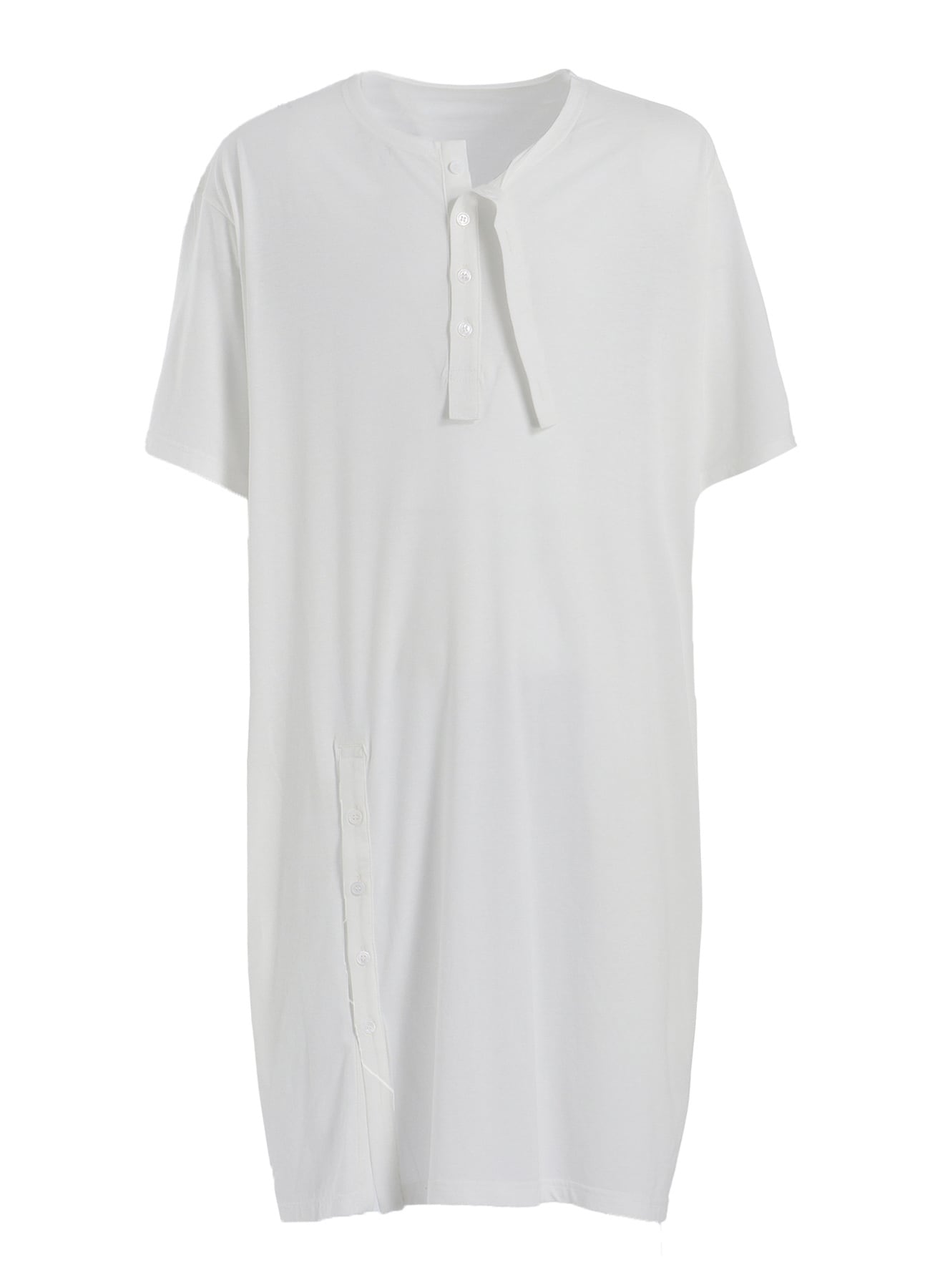 COTTON MODAL JERSEY HENRY NECK SS T
