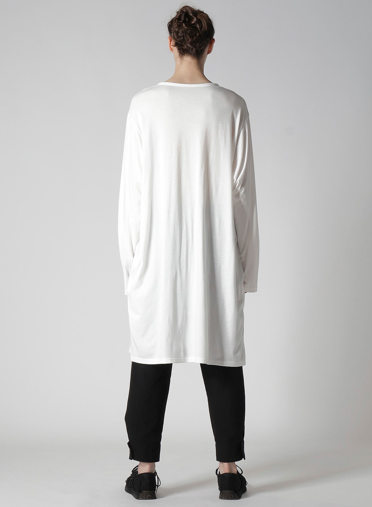 COTTON MODAL JERSEY HENRY NECK LS T
