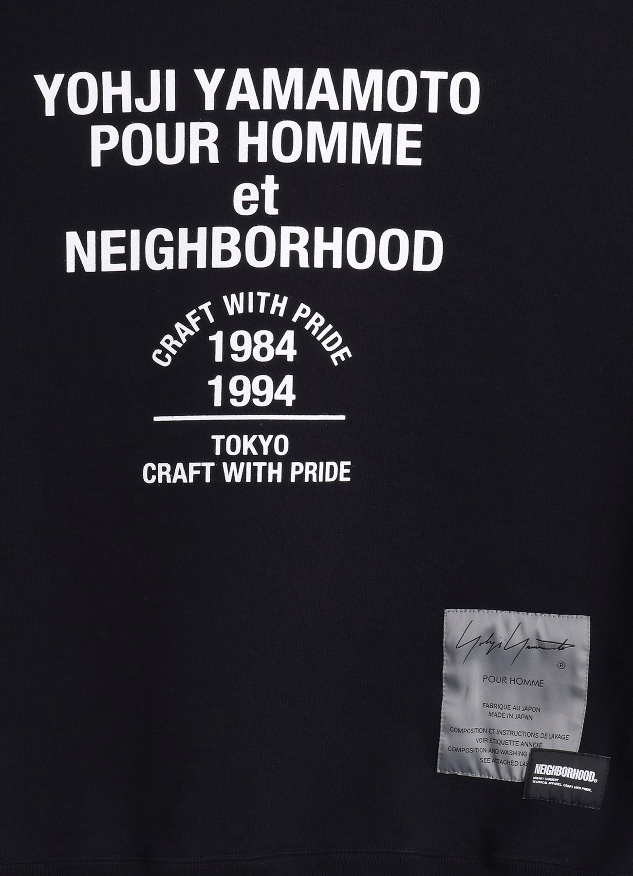 Yohji Yamamoto x NEIGHBORHOOD SWEAT SHIRT LS