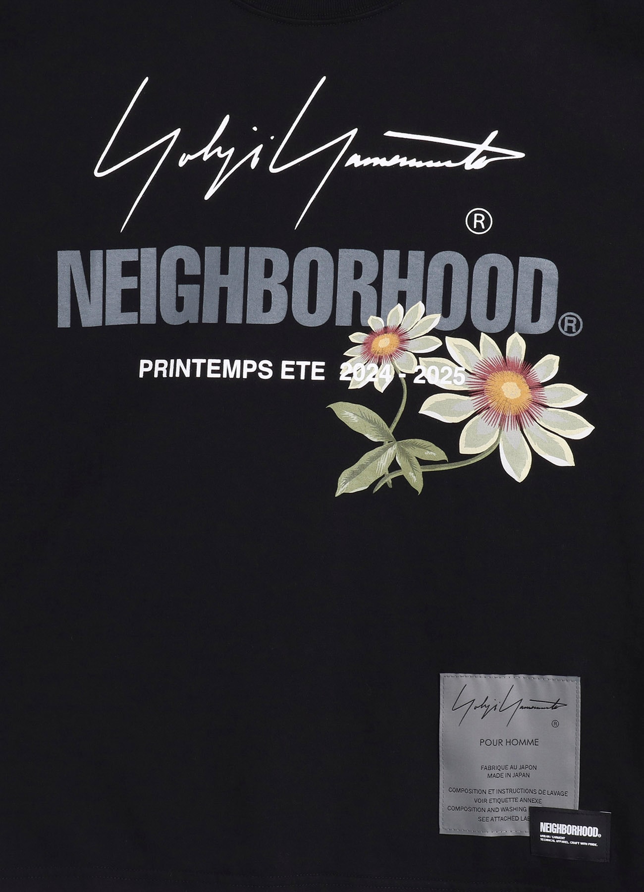 Yohji Yamamoto x NEIGHBORHOOD TEE SS-1