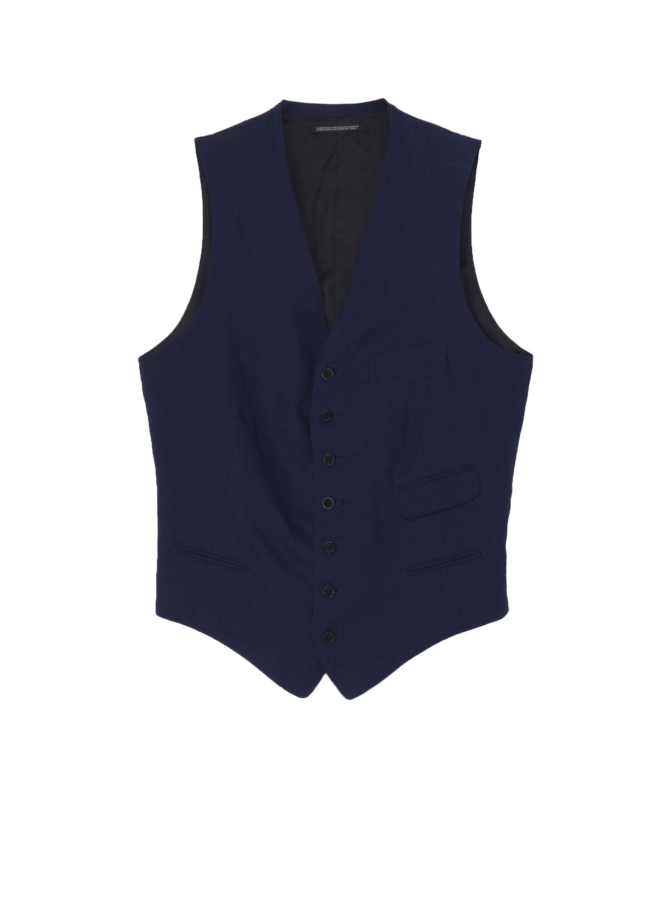 【4/23 10:00 Release】INDIGO DYEING COTTON LINEN 7BUTTONS VEST
