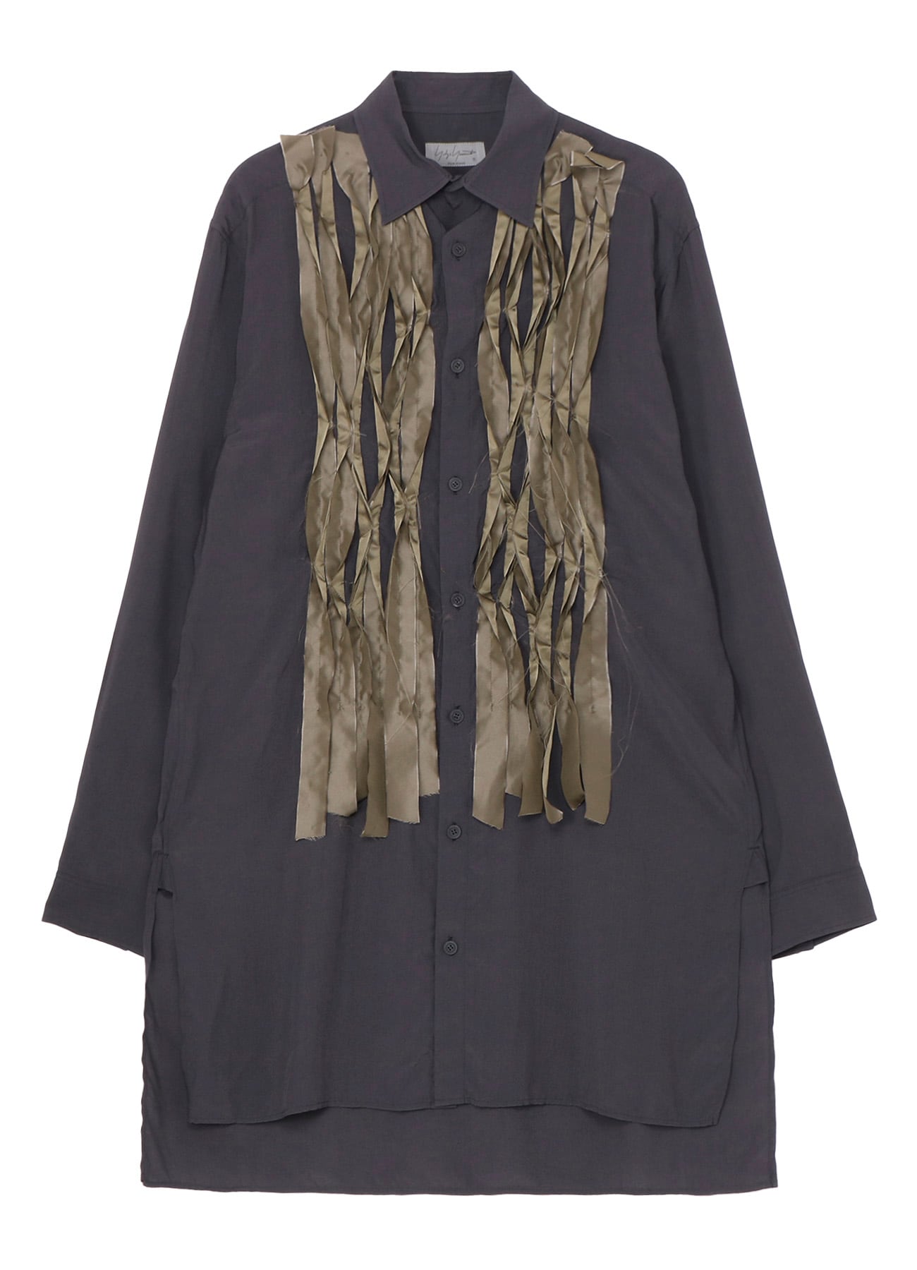 【10/12 10:00 Release】【PIECE UNIQUE/AOYAMA】R/S PEARL NAVY BLOUSE WITH RANDOM STITCH