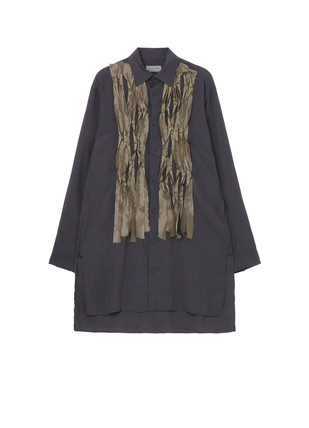 【10/12 10:00 Release】【PIECE UNIQUE/AOYAMA】R/S PEARL NAVY BLOUSE WITH RANDOM STITCH