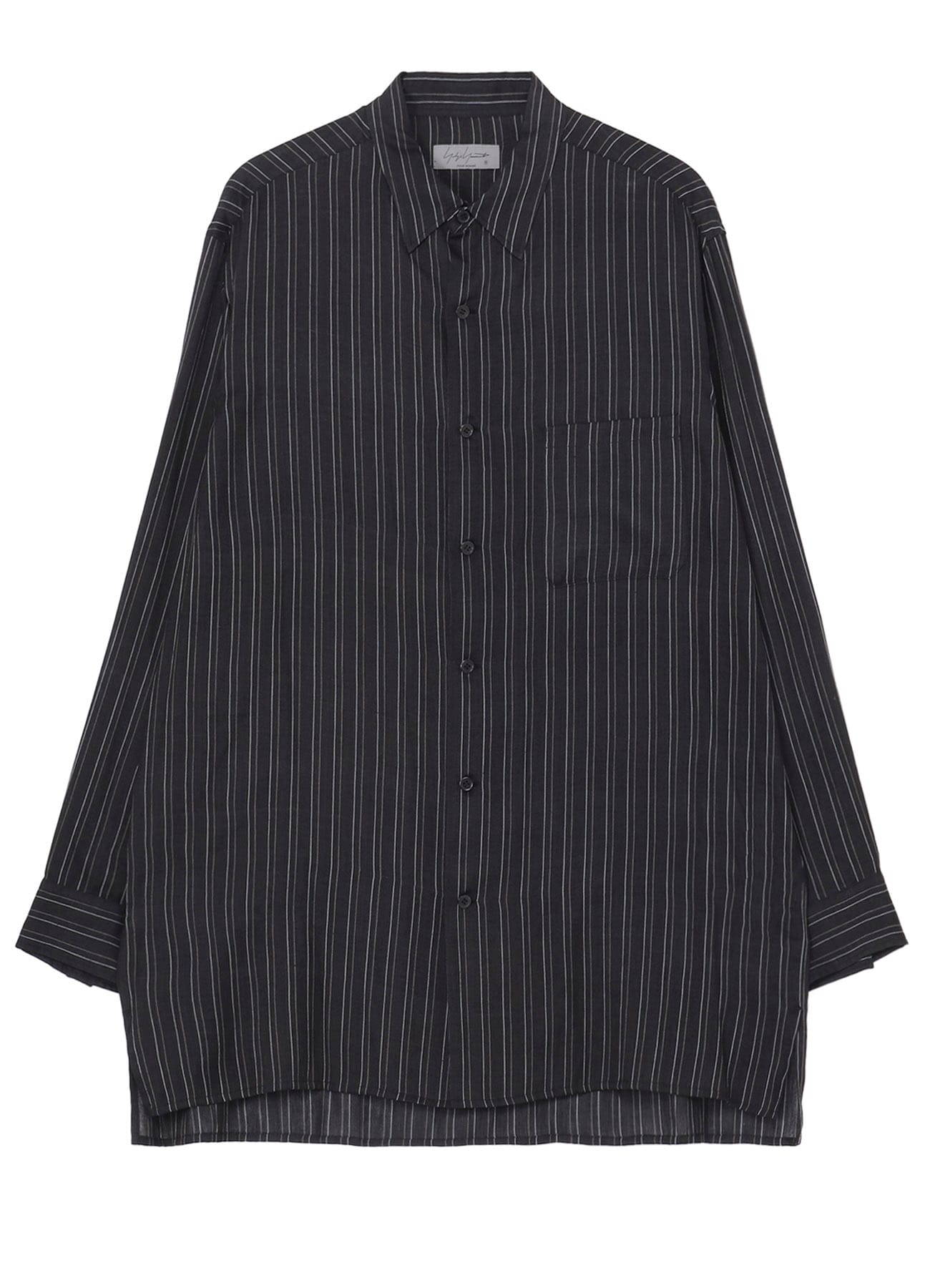 【10/12 10:00 Release】【PIECE UNIQUE/AOYAMA】INDIA SILK STRIPE BIG BLOUSE