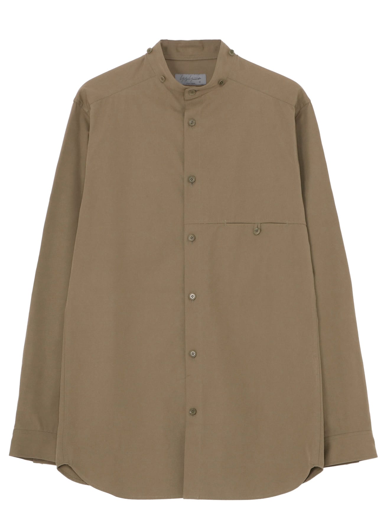 【10/12 10:00 Release】【PIECE UNIQUE/AOYAMA】KHAKI C/LIP RIBBON SPARE COLLAR BLOUSE