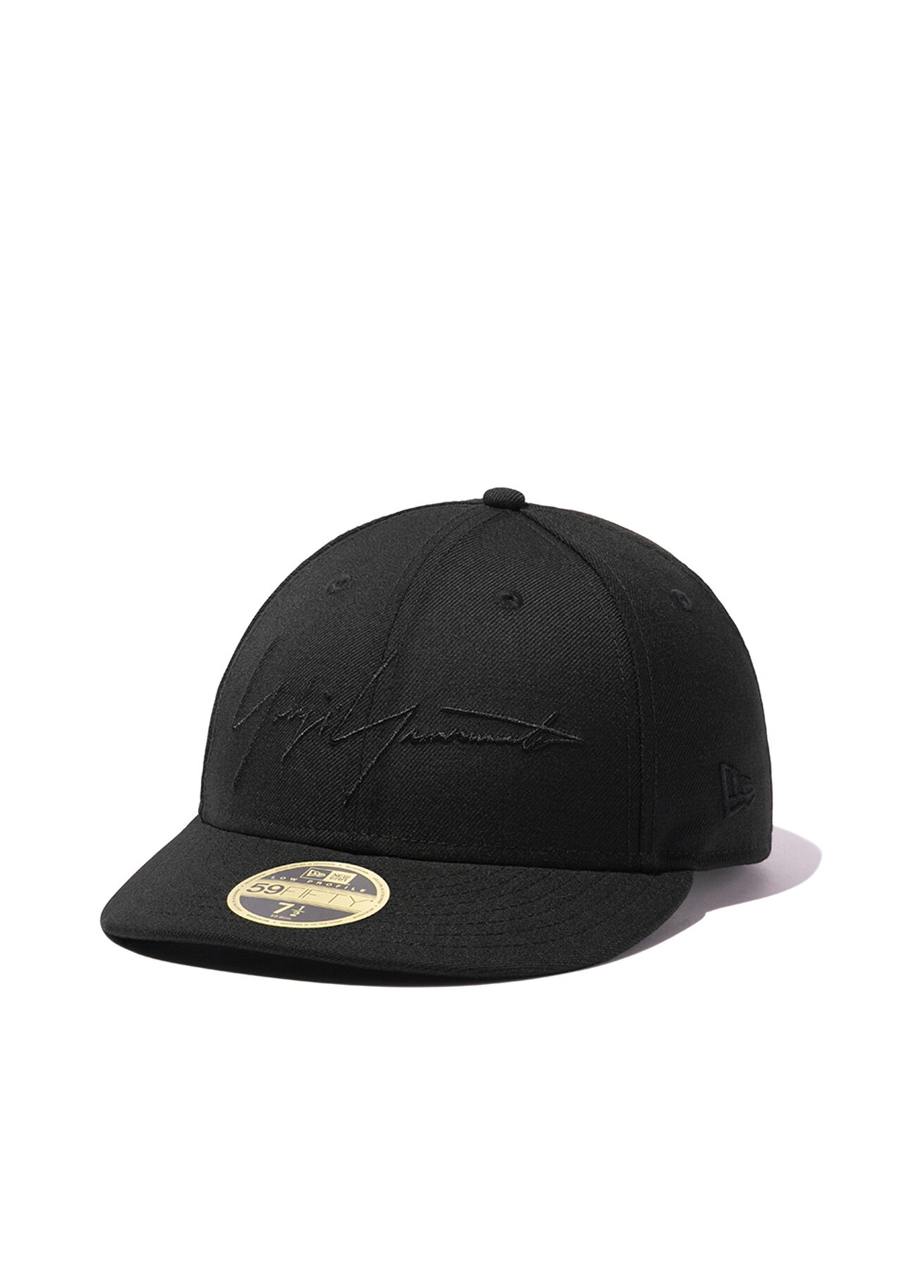 Yohji Yamamoto × New Era BLACK SERGE LOW PROFILE 59FIFTY LOGO BLACK/BLACK