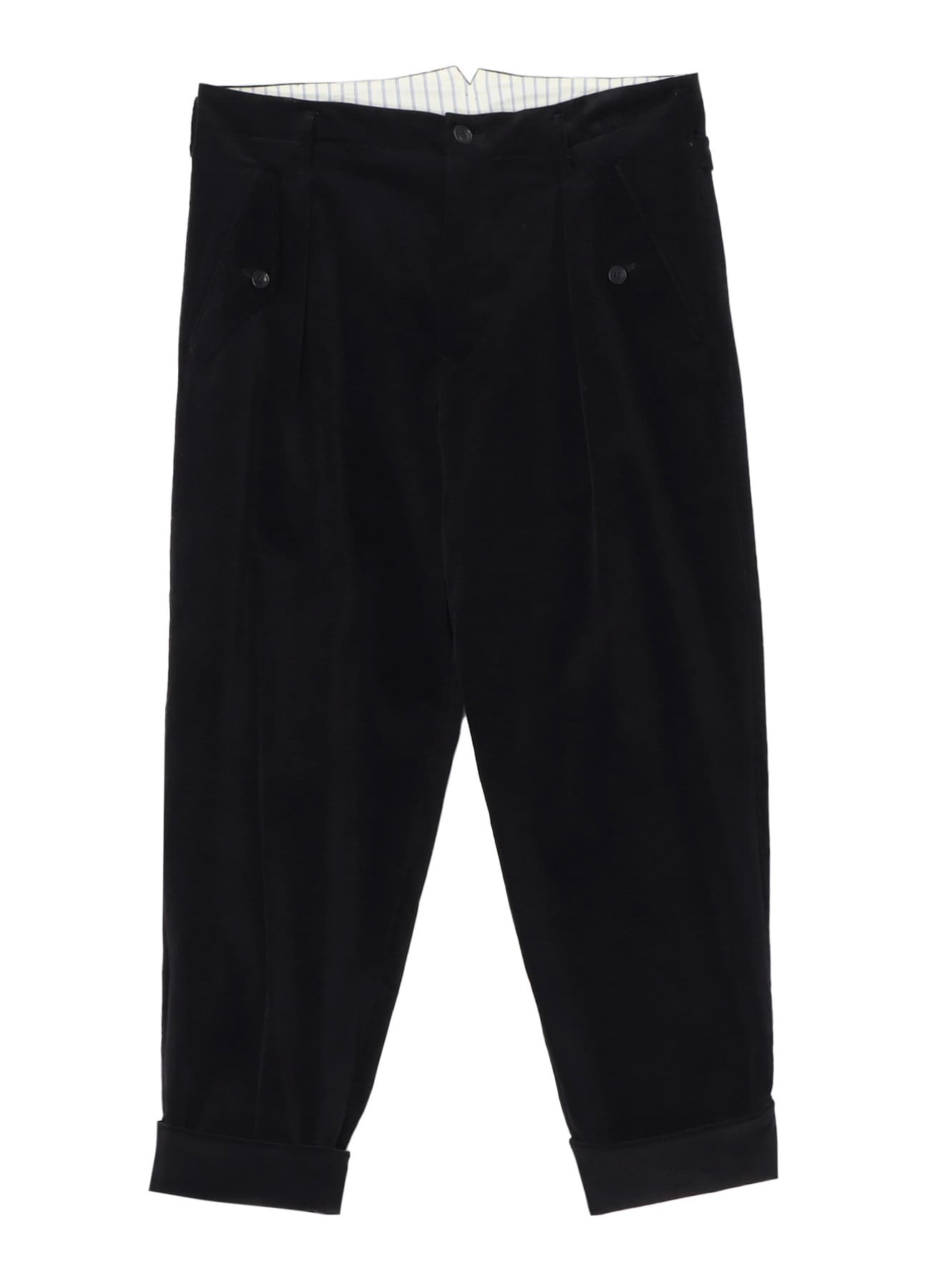 【10/12 10:00 Release】【PIECE UNIQUE/AOYAMA】50C VELVET BACK BELTED PANTS