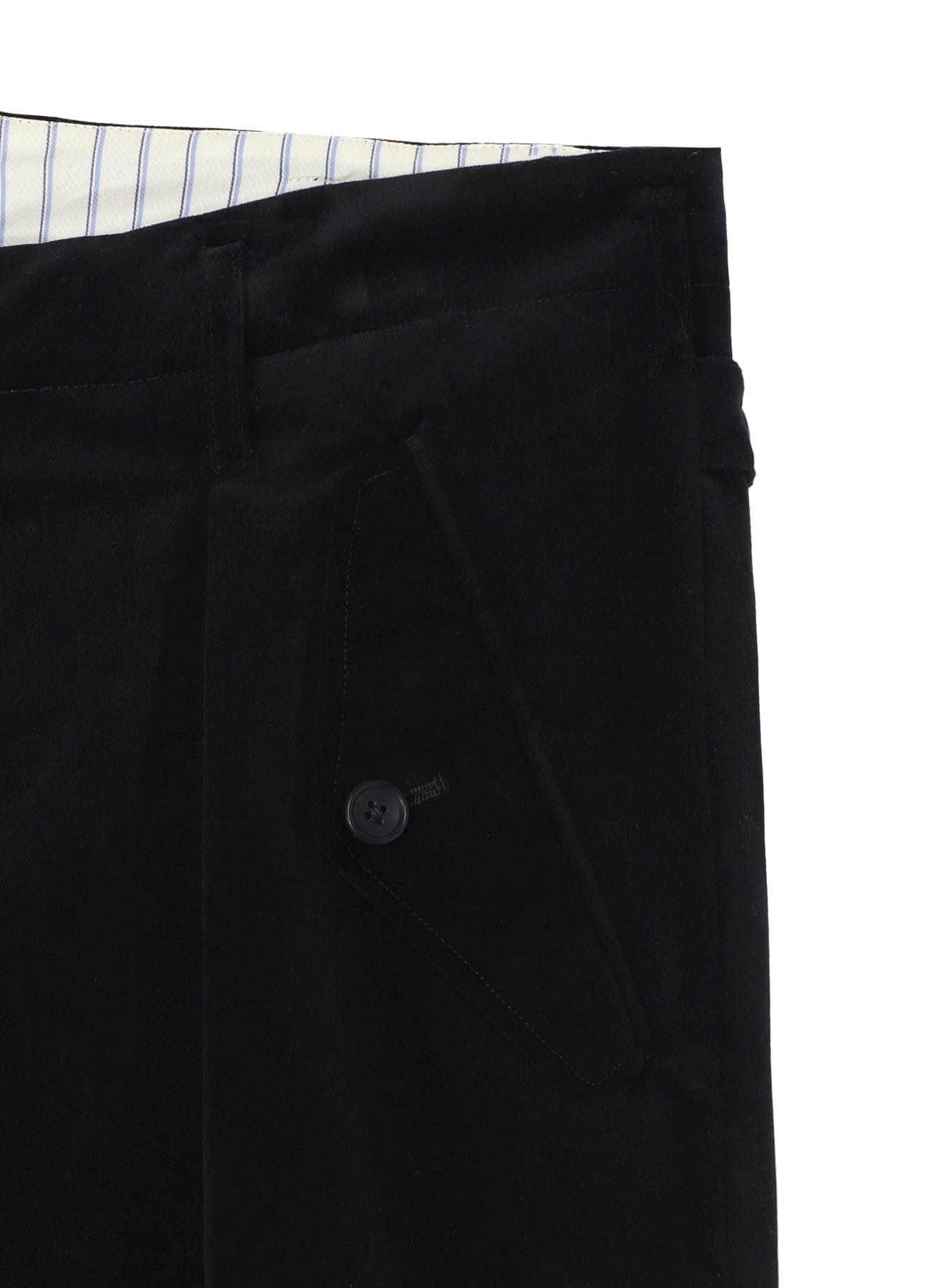 【10/12 10:00 Release】【PIECE UNIQUE/AOYAMA】50C VELVET BACK BELTED PANTS