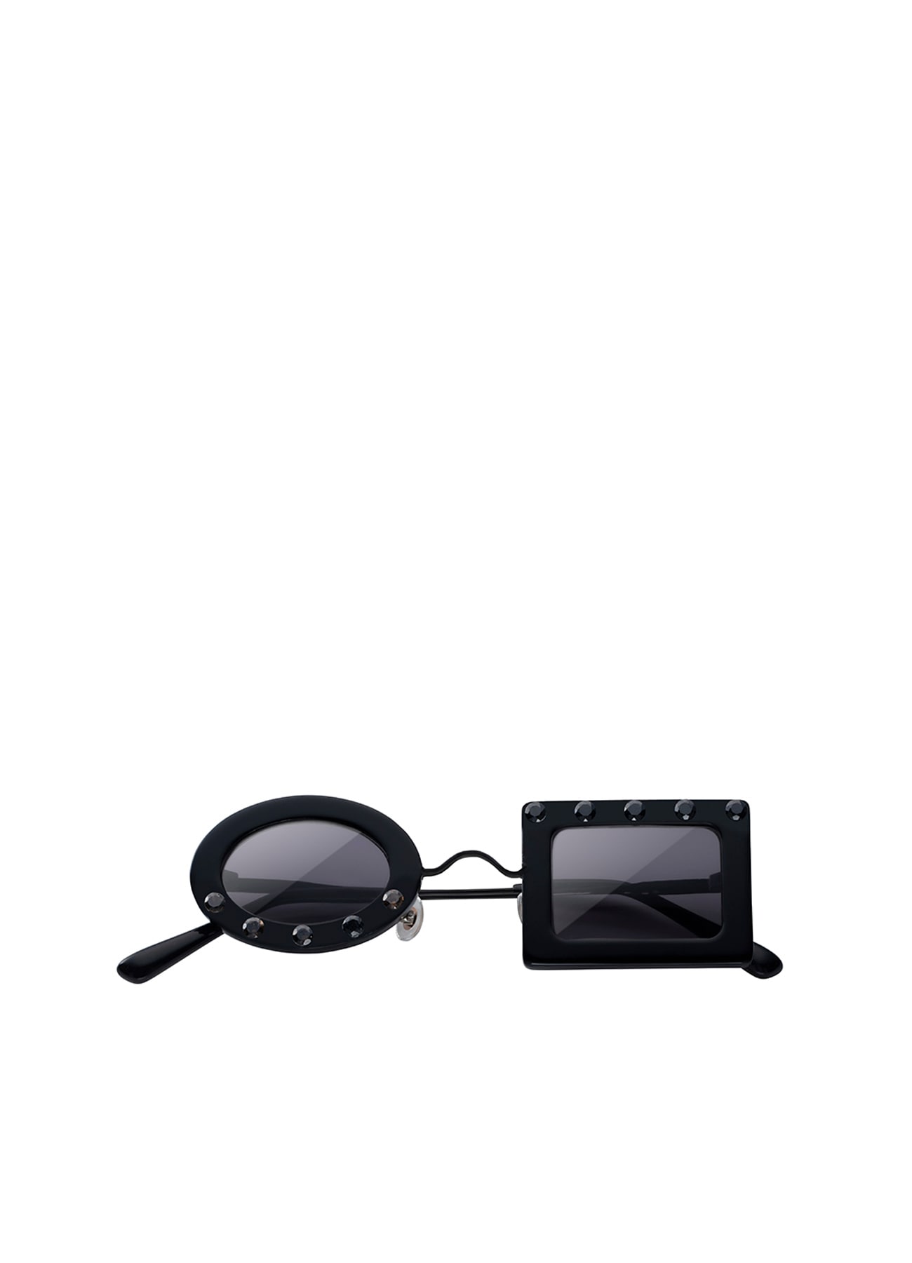 METAL/OYX/SQ IMBALANCED SUNGLASSES