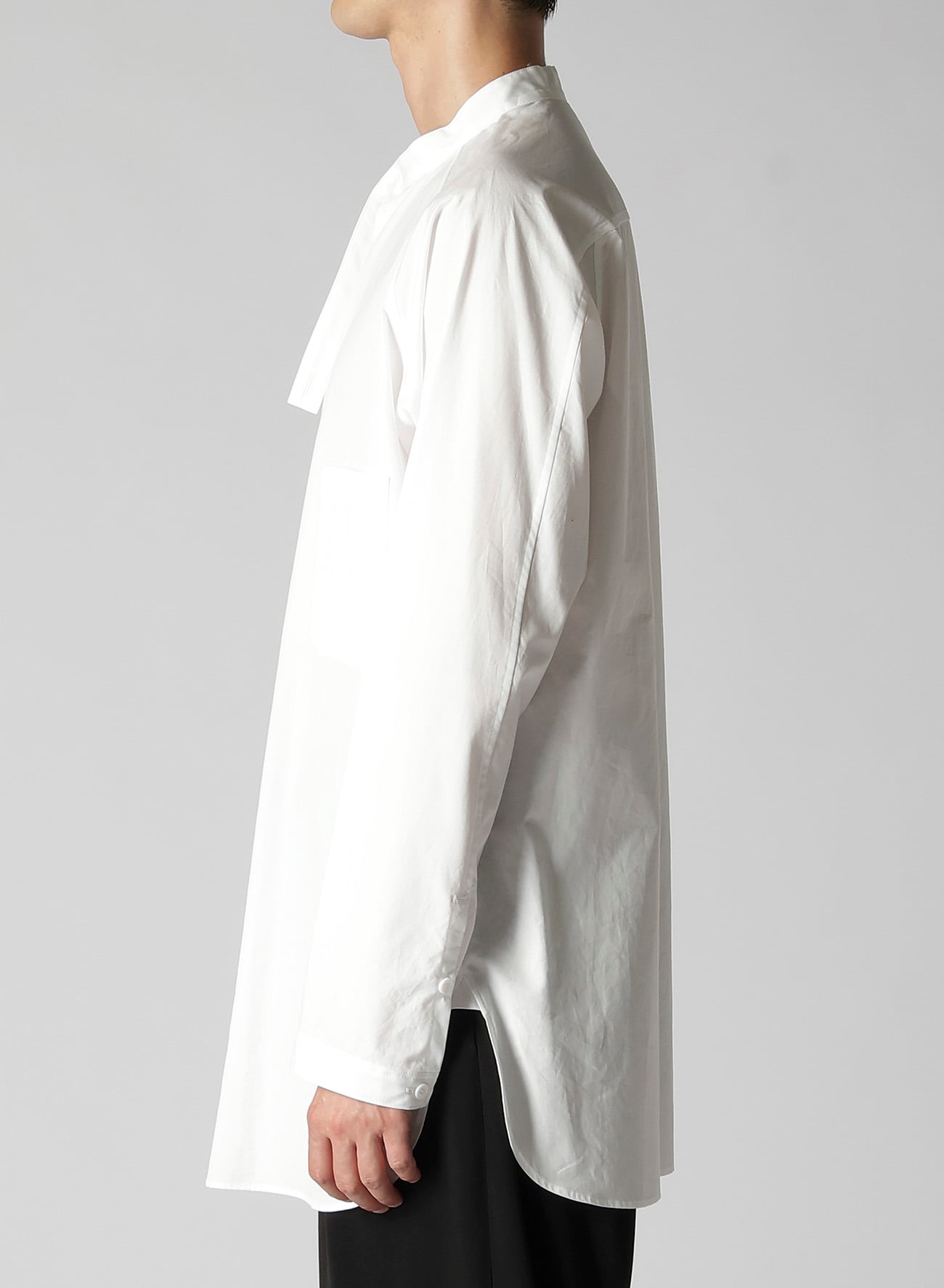 100/2 BROAD J-UNEVEN STAND B-A(S White): Yohji Yamamoto POUR HOMME 