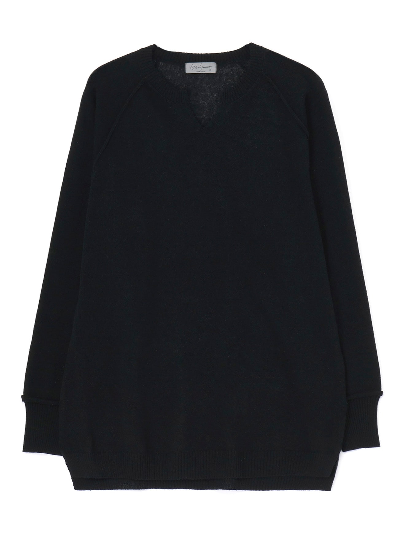 10G JERSEY STITCH COLLAR SLIT LONG SLEEVE