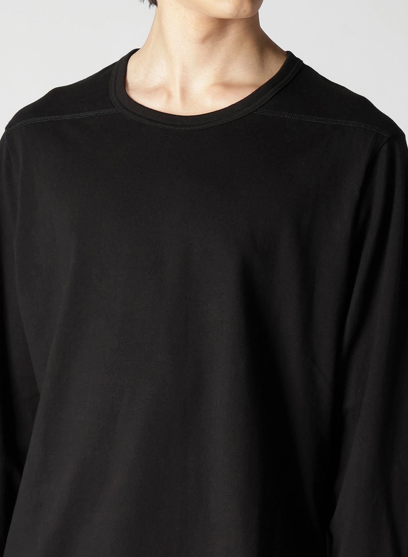 30/2 TIGHT TENSION SINGLE JERSEY RE SHOULDER PANEL LONG SLEEVE T