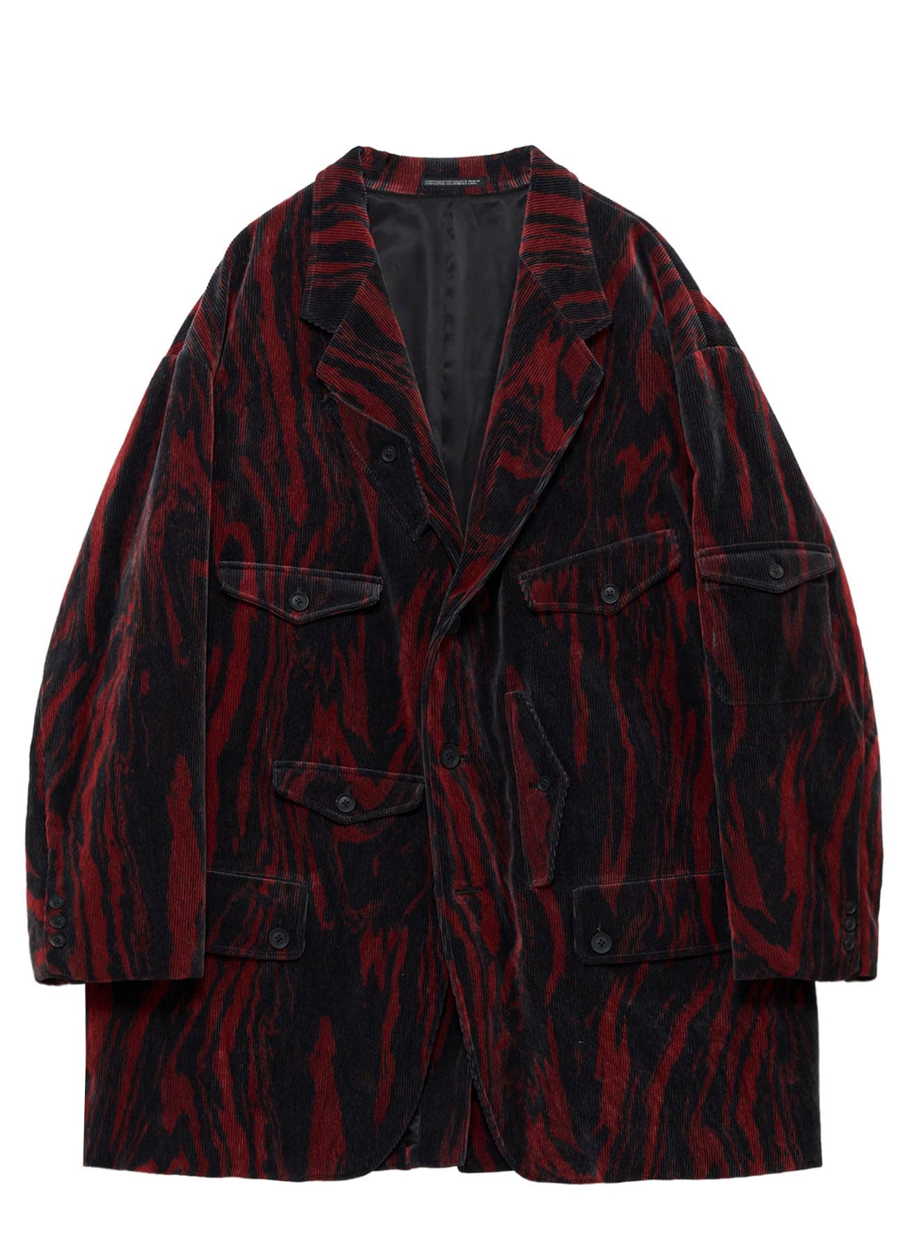 <PIECE UNIQUE>C/RY CORDUROY INK MARBLING DYED PADDED JACKET